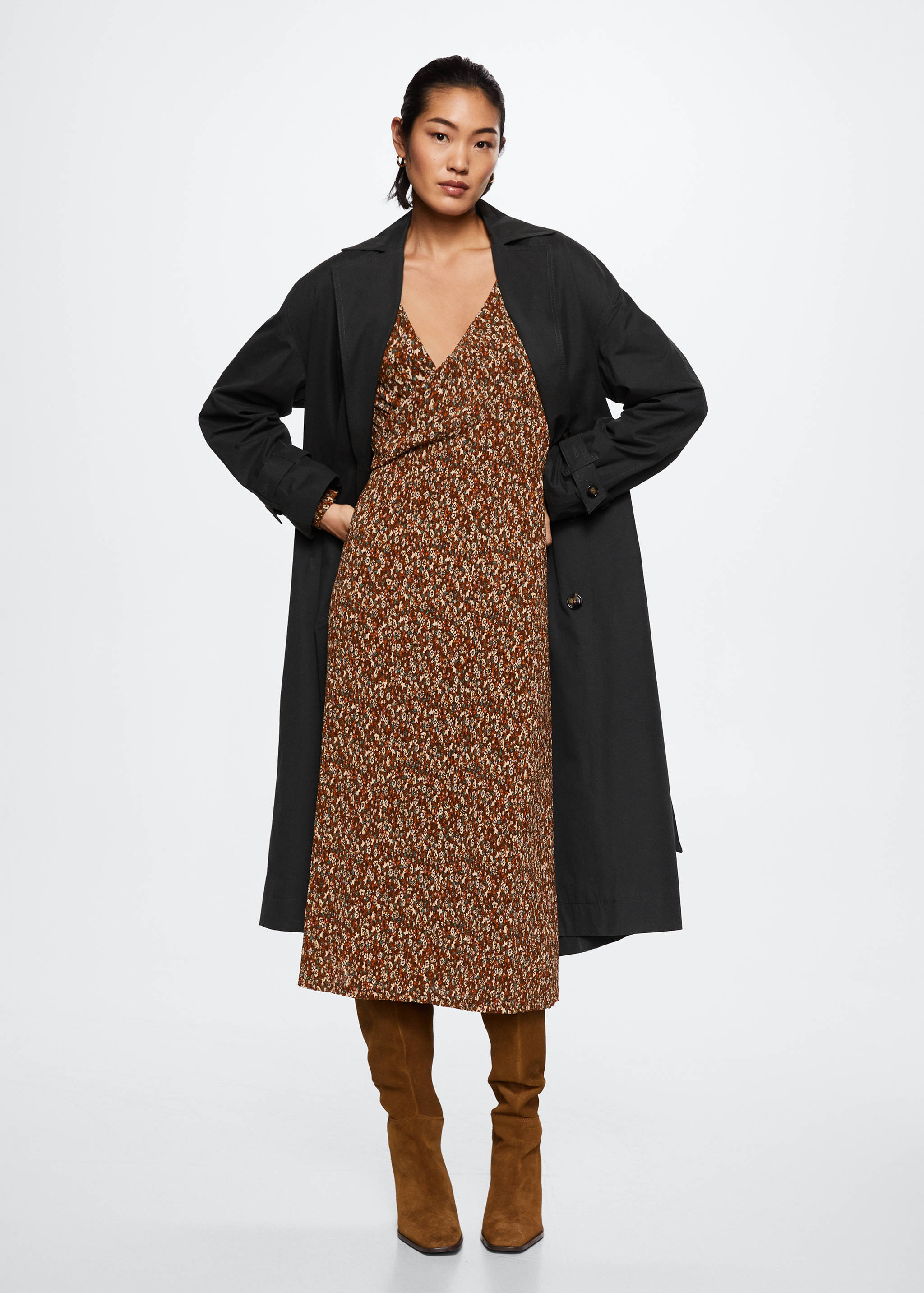 Vestit textura estampat - Pla general