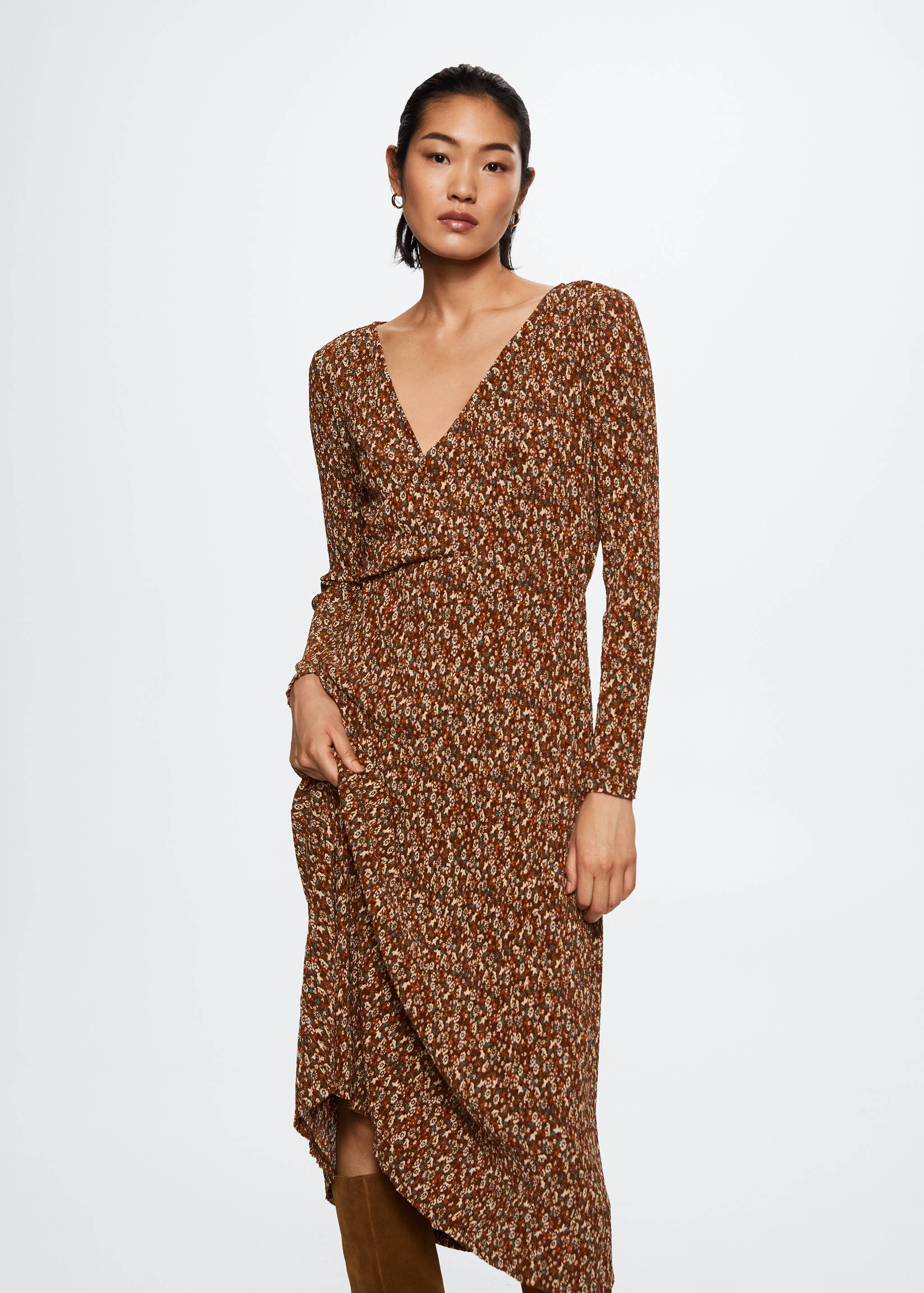 Vestit textura estampat - Pla mig