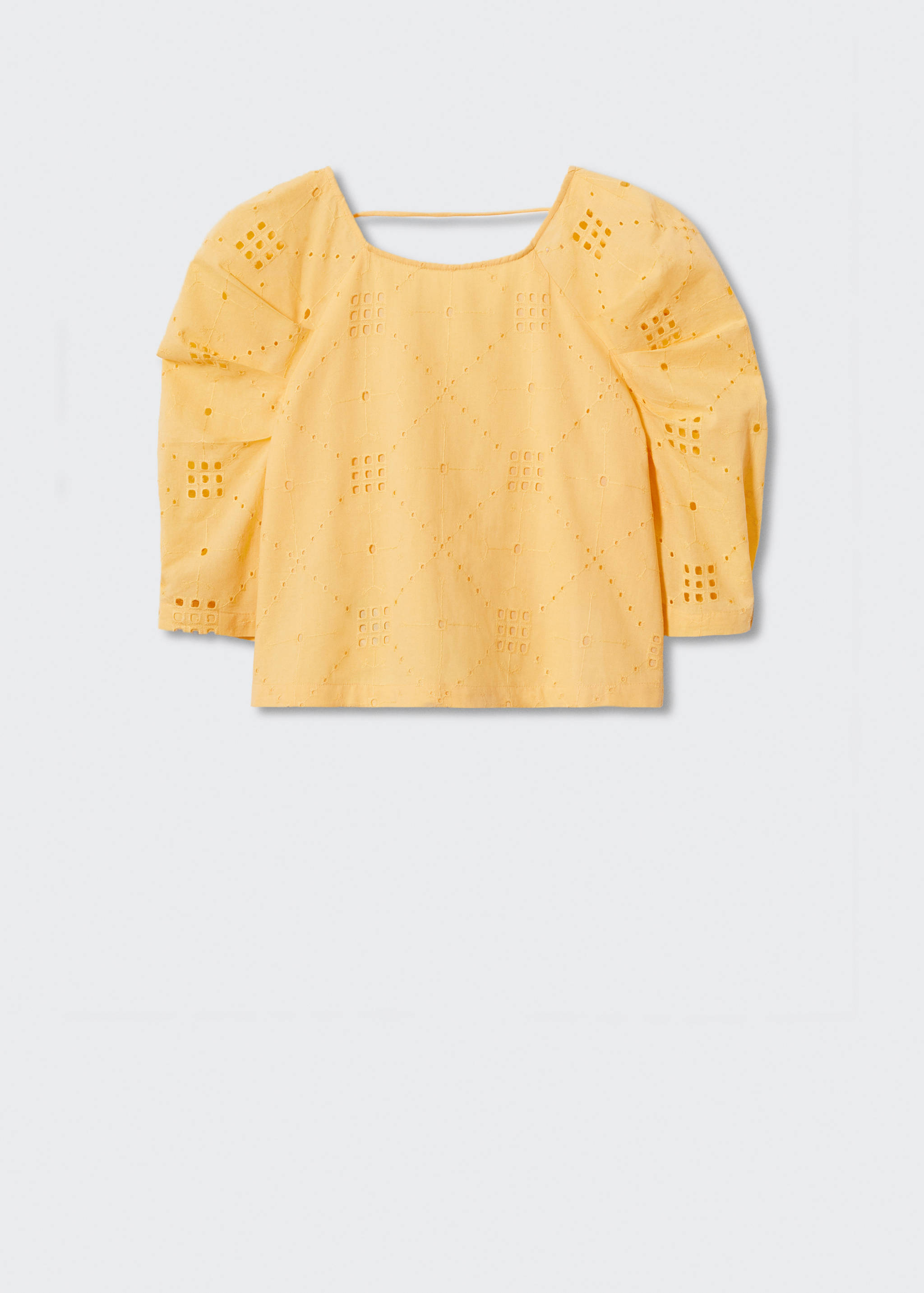 Brusa crop màniga bollada - Article sense model