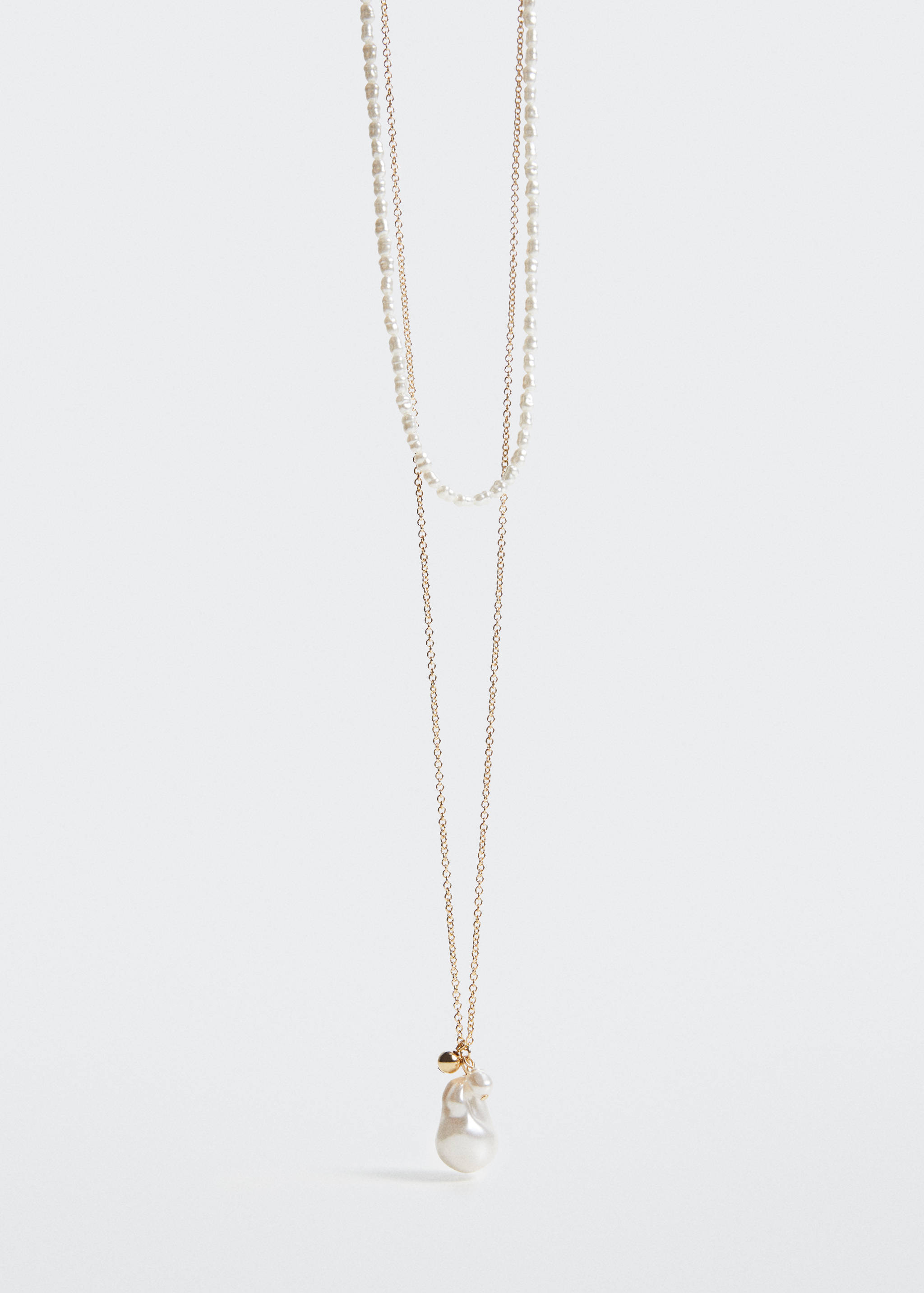 Collar doble cadena perles - Pla mig