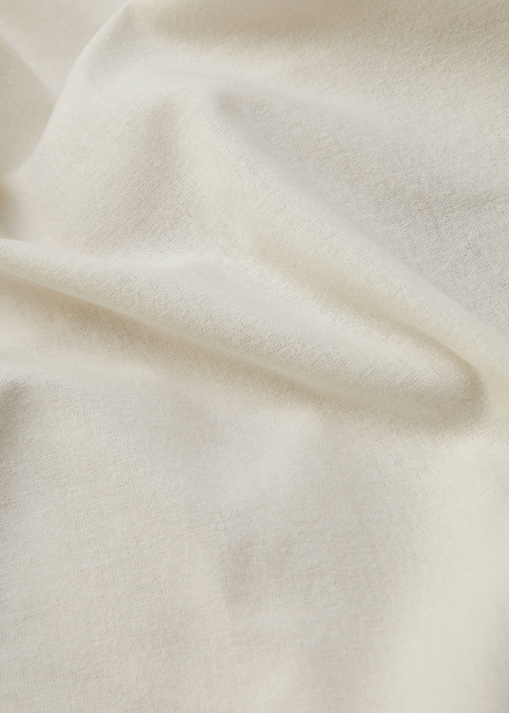 Plain flannel fitted sheet 90cm bed - Details of the article 3