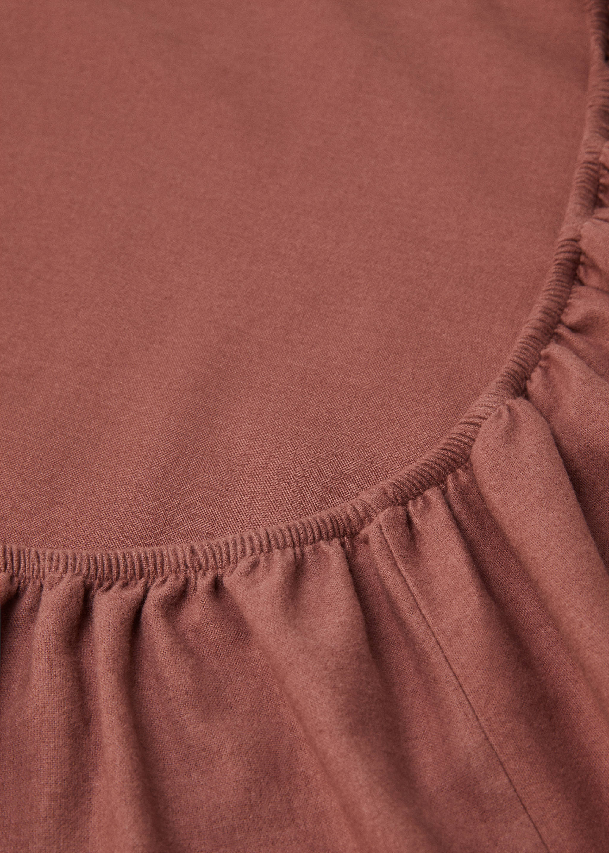 Plain flannel fitted sheet 90cm bed - Medium plane