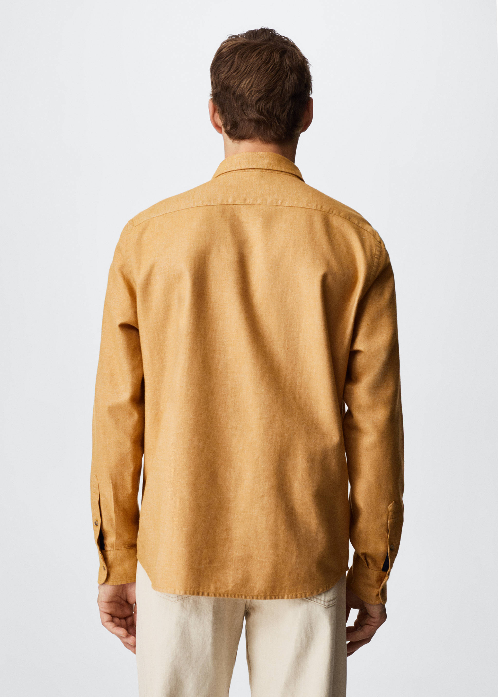 Chest-pocket cotton shirt - Reverse of the article