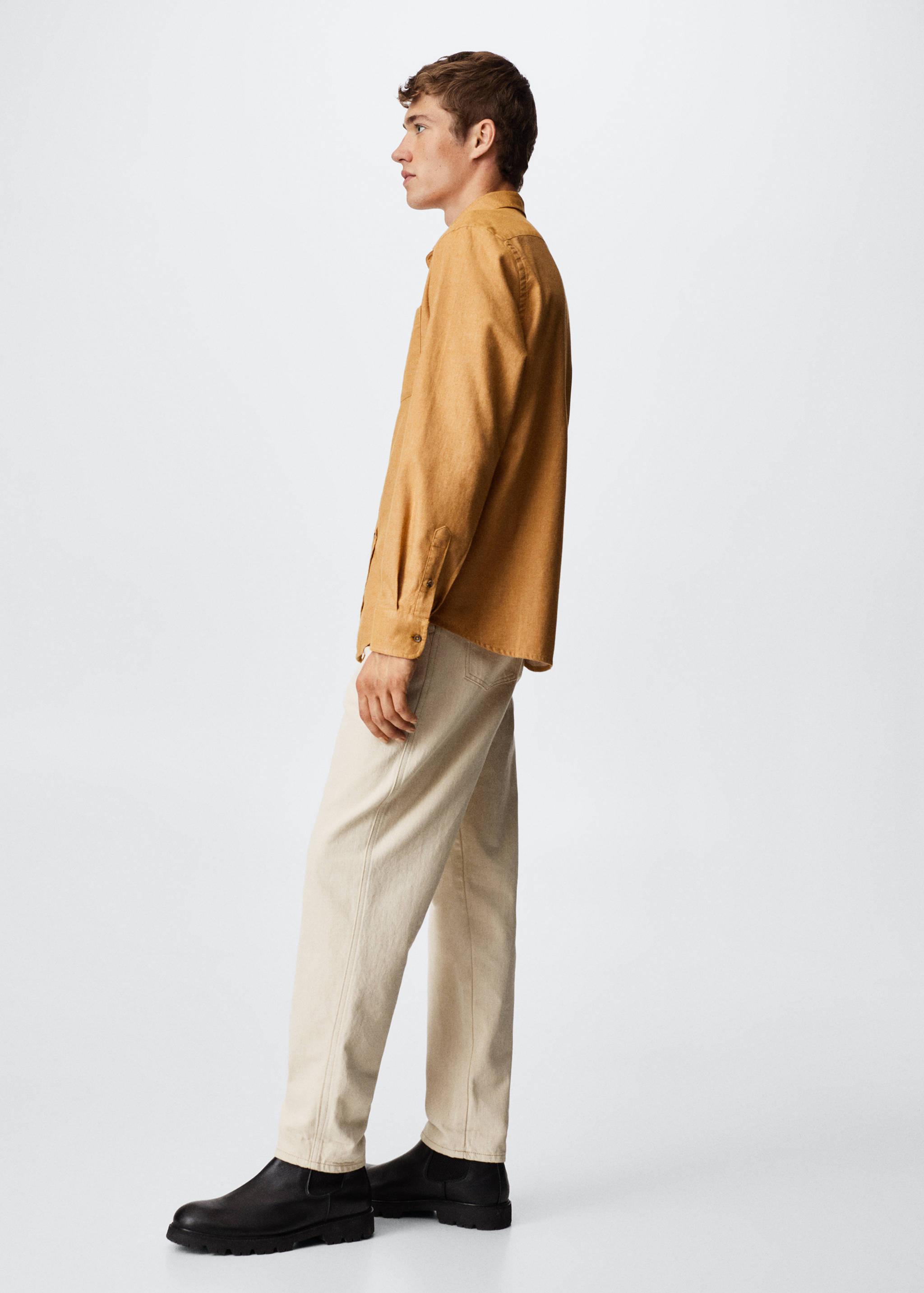 Chest-pocket cotton shirt - Details of the article 2