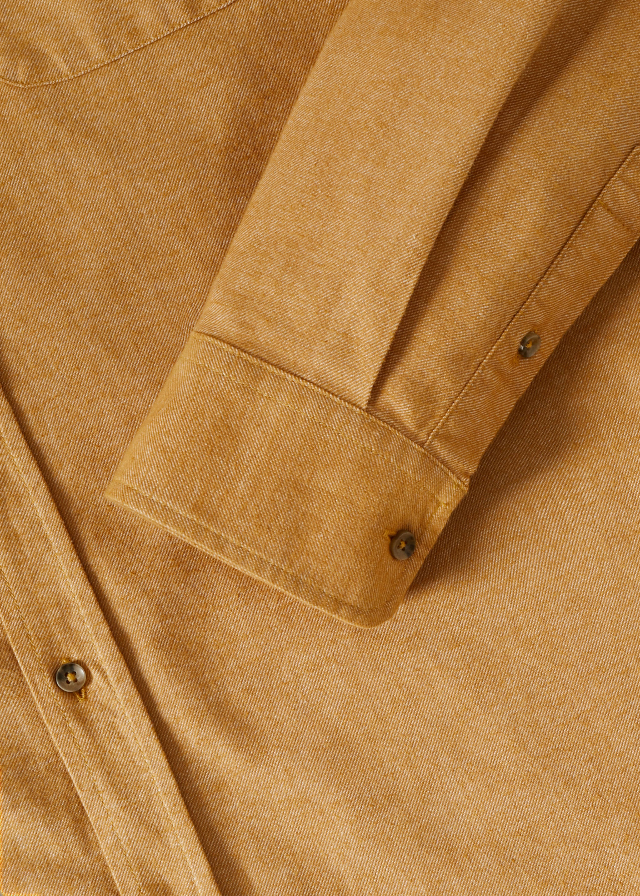 Chest-pocket cotton shirt - Detailed view of the cuff