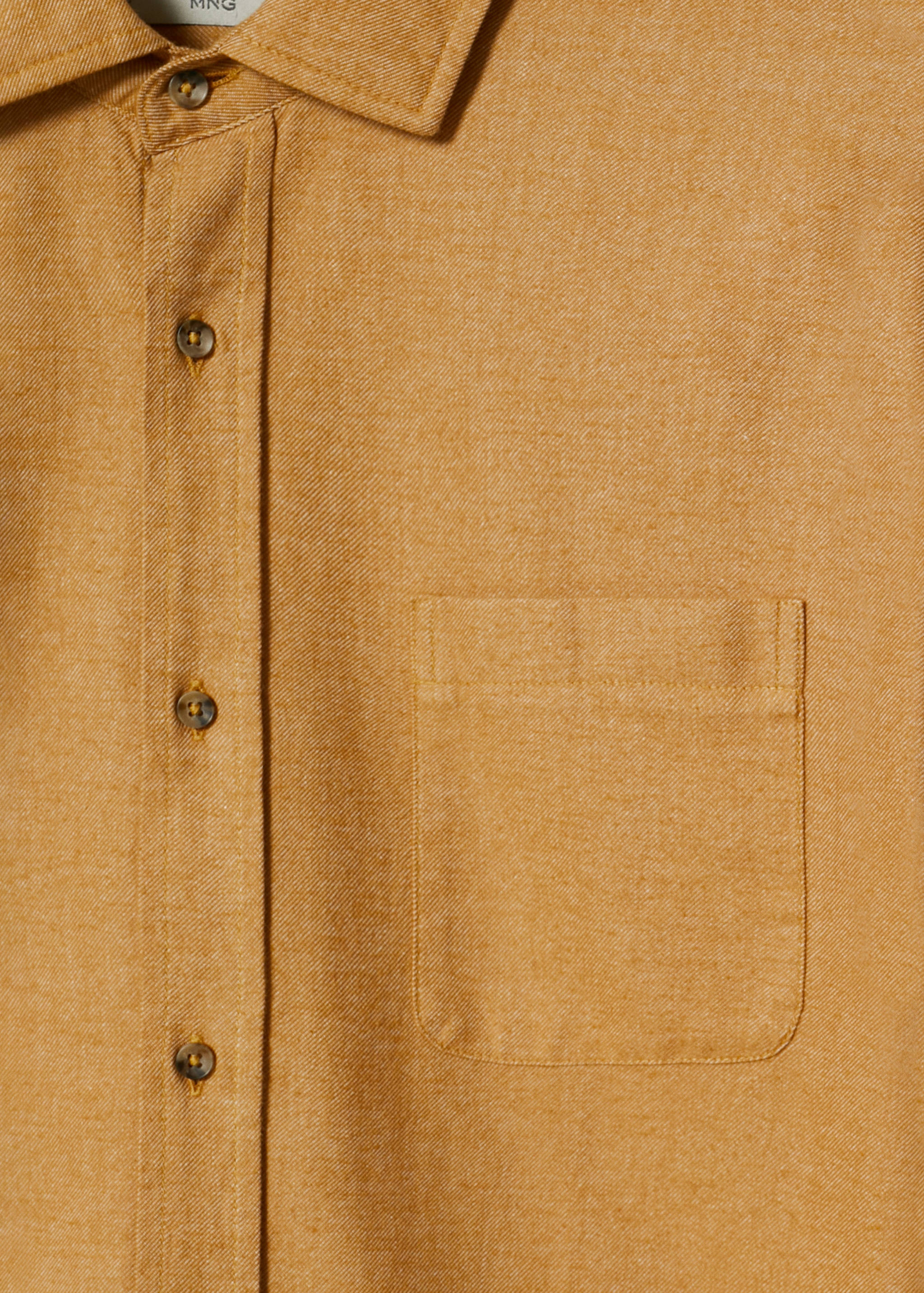 Chest-pocket cotton shirt - Detailed view of the chest