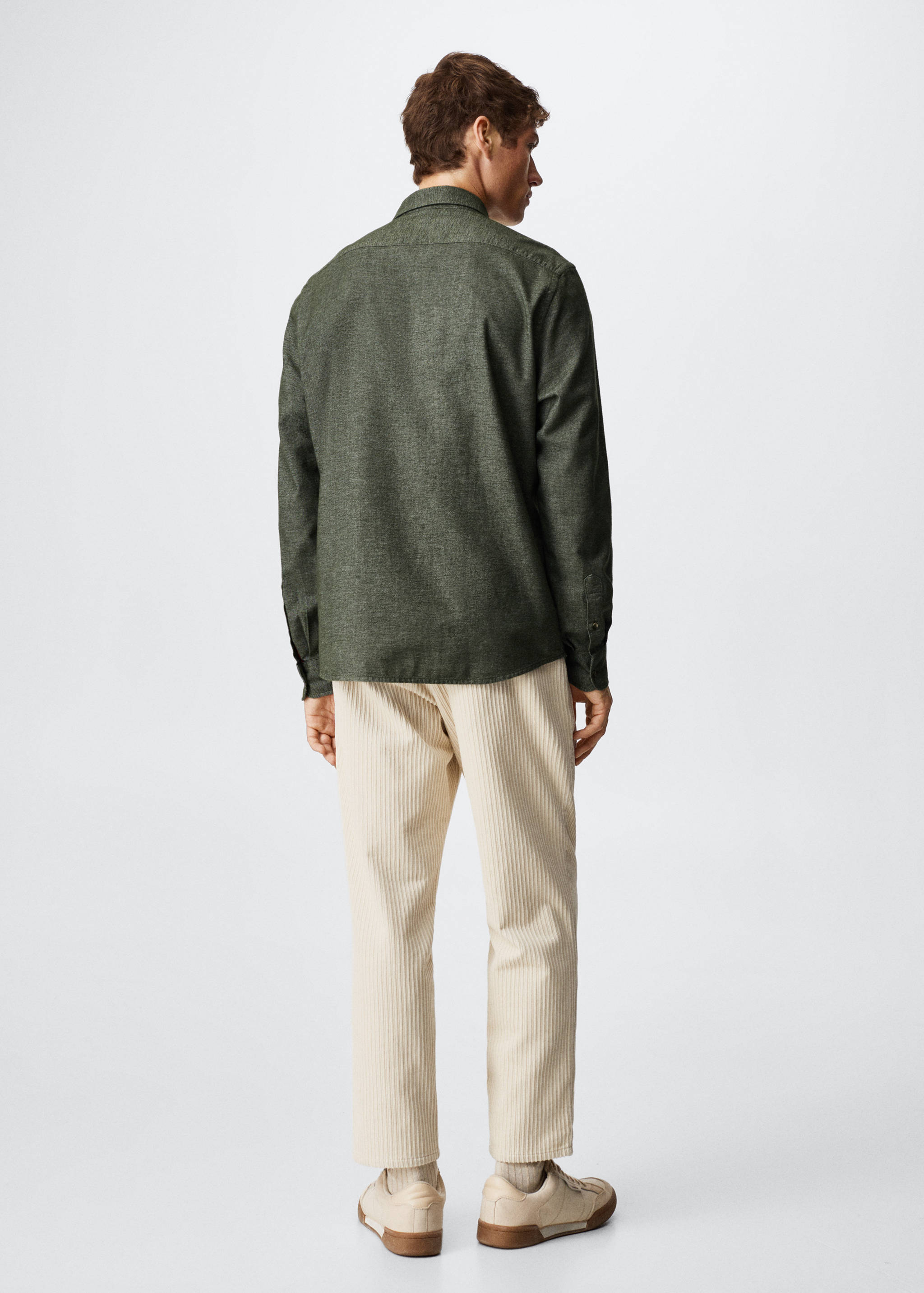 Chest-pocket cotton shirt - Reverse of the article