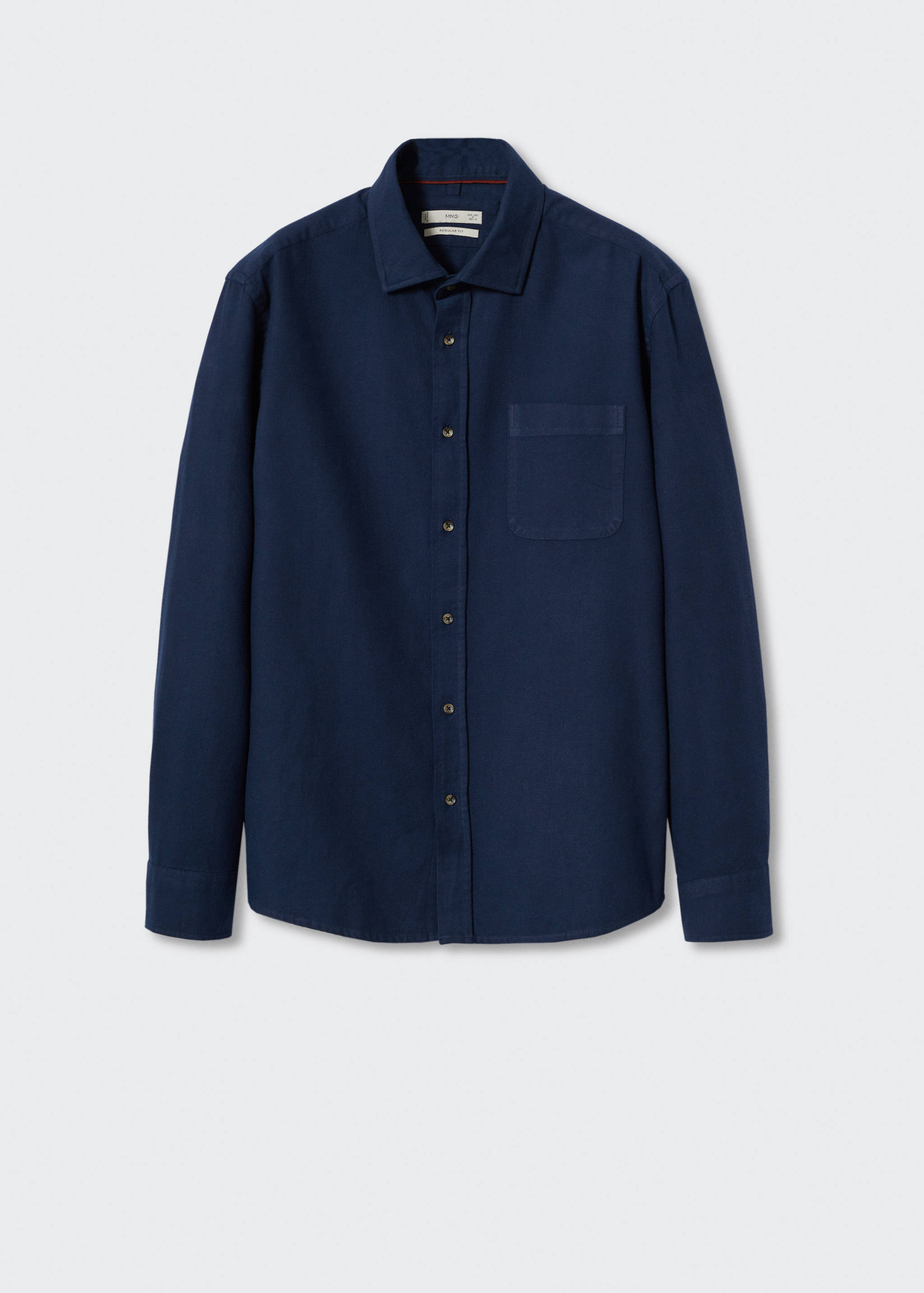 Chest-pocket cotton shirt - Article without model