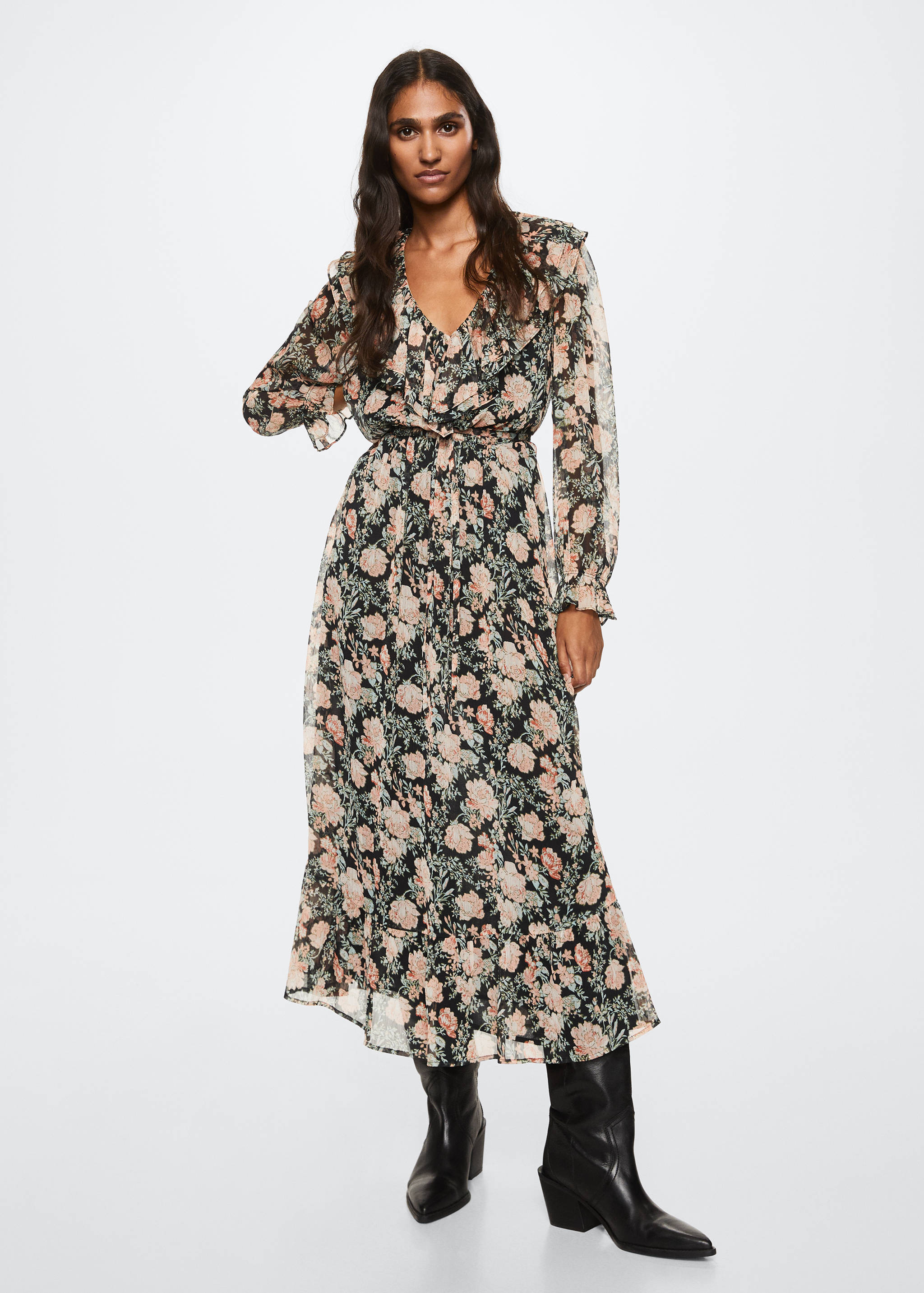 Floral print dress - General plane