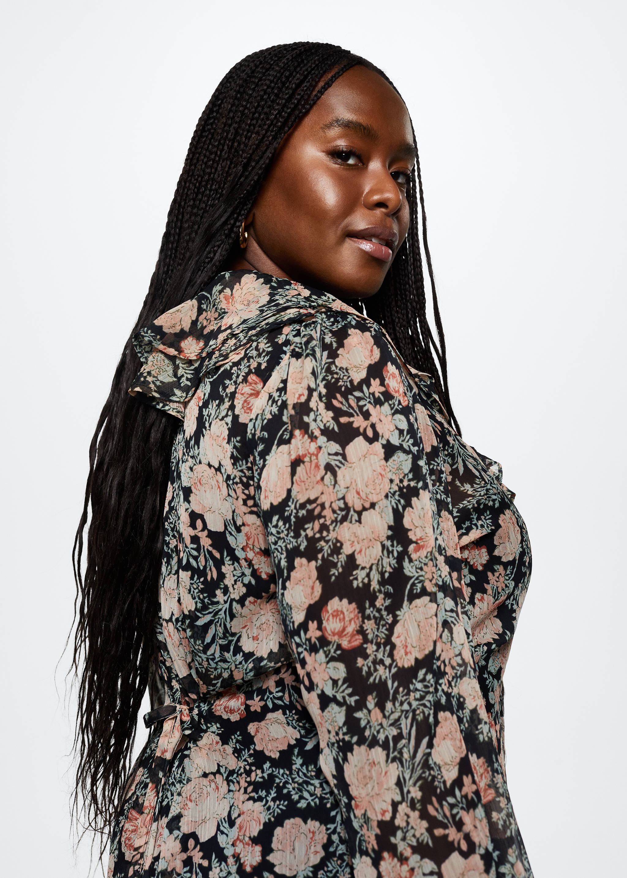 Floral print dress - Details of the article 4