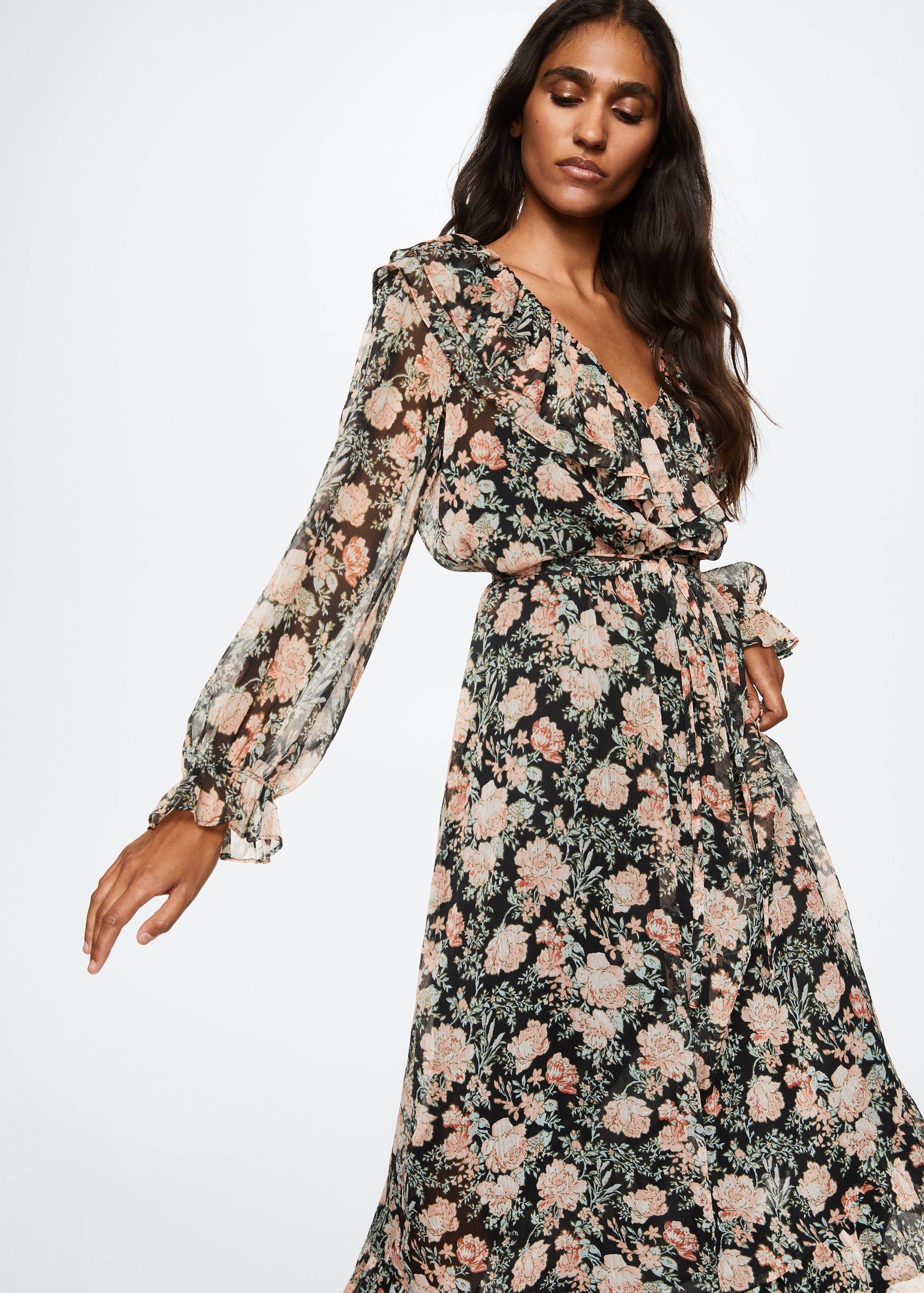 Floral print dress - Details of the article 2