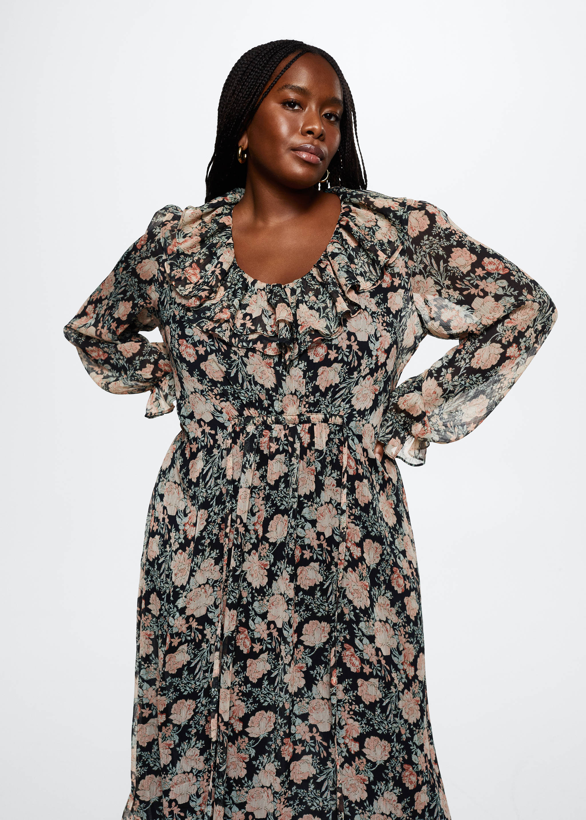 Floral print dress - Details of the article 5