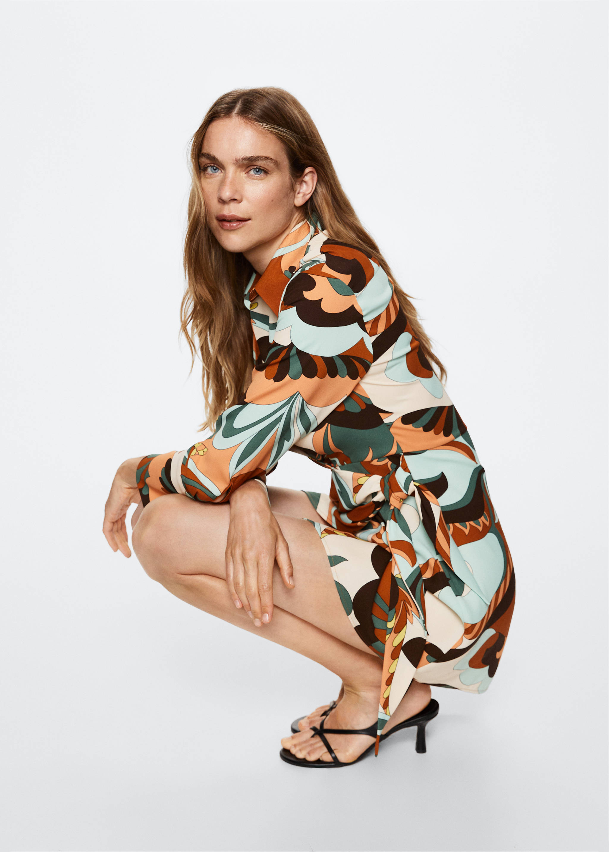 Print wrap dress - Details of the article 4