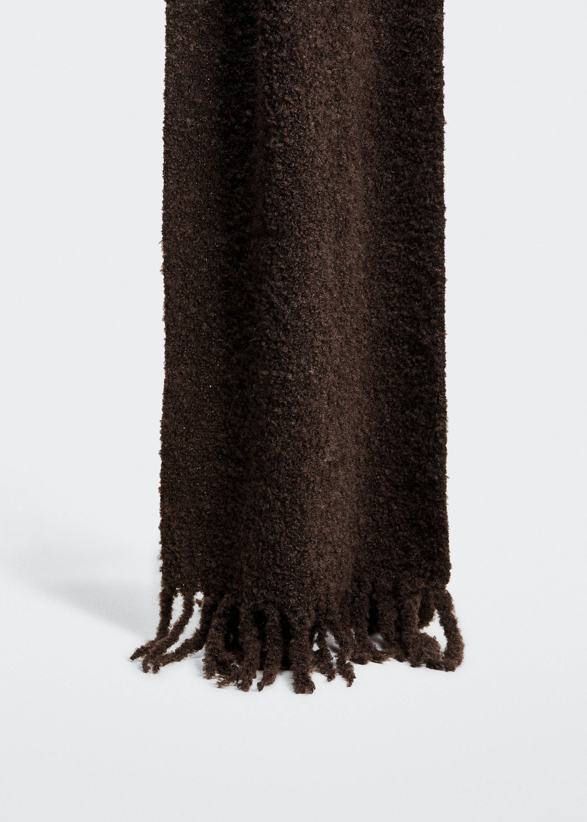 Curly knitted scarf - Medium plane