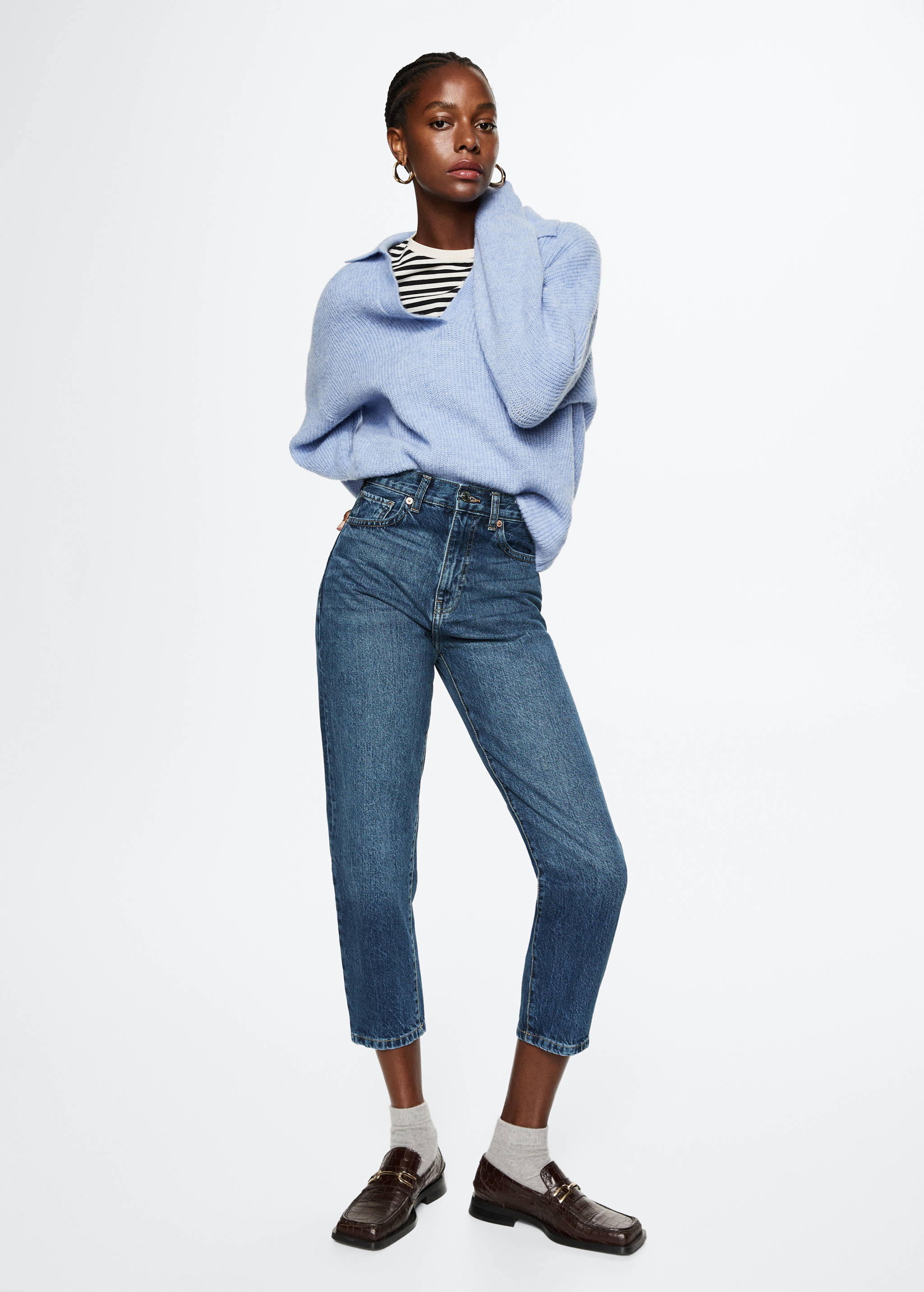 Mom high-waist jeans - General plane