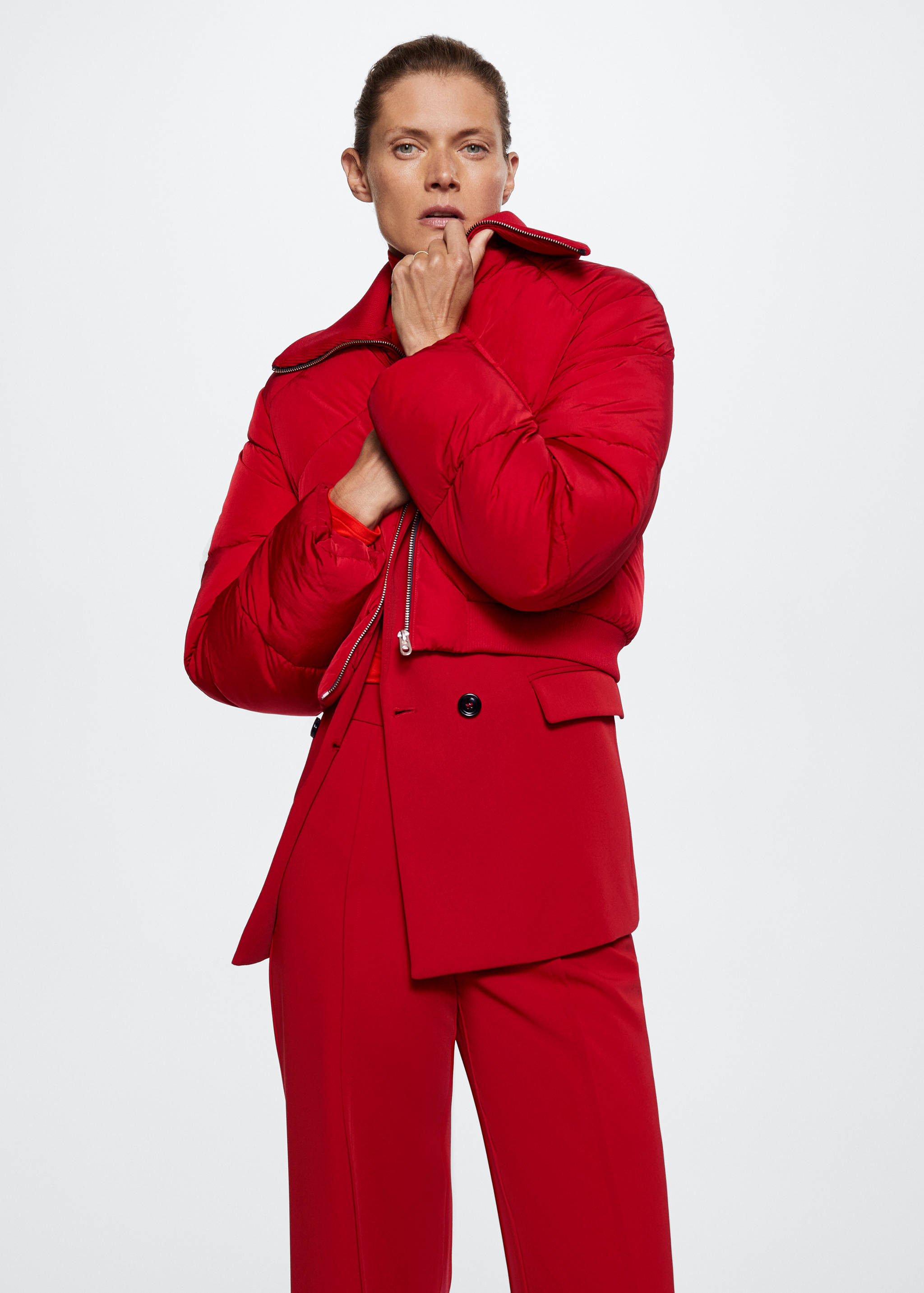 Short quilted anorak - Medium plane