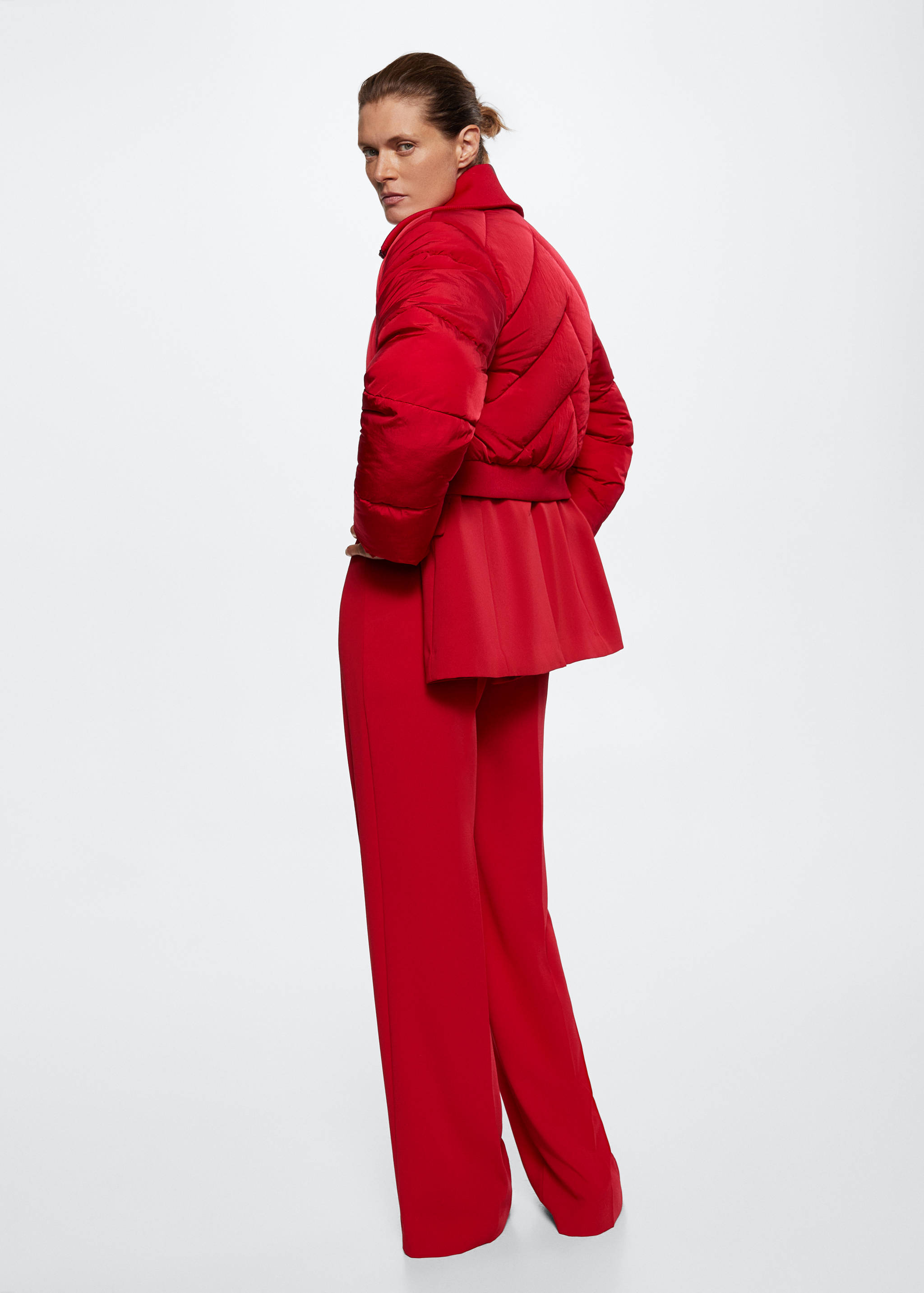 Short quilted anorak - Reverse of the article