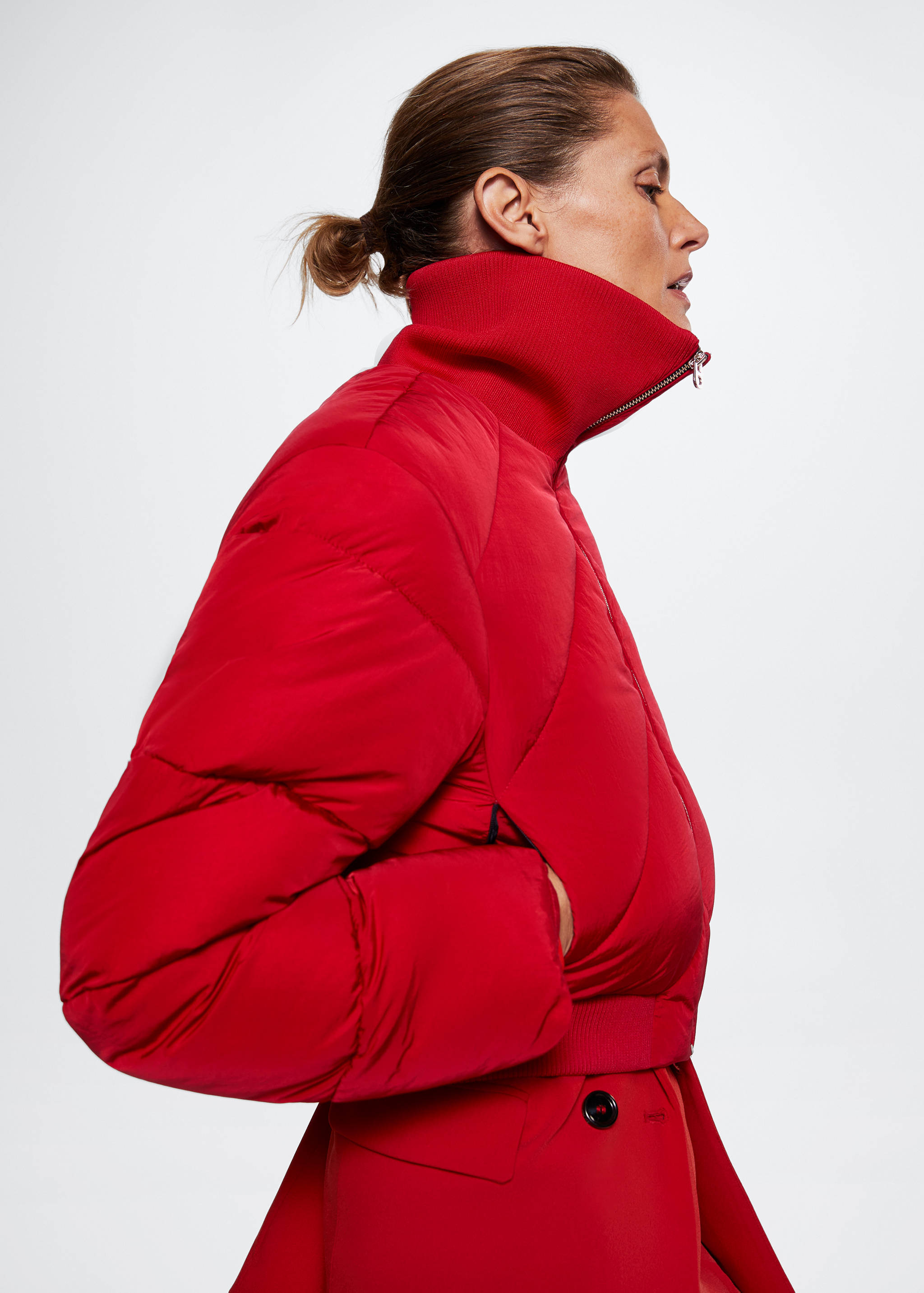 Short quilted anorak - Details of the article 6