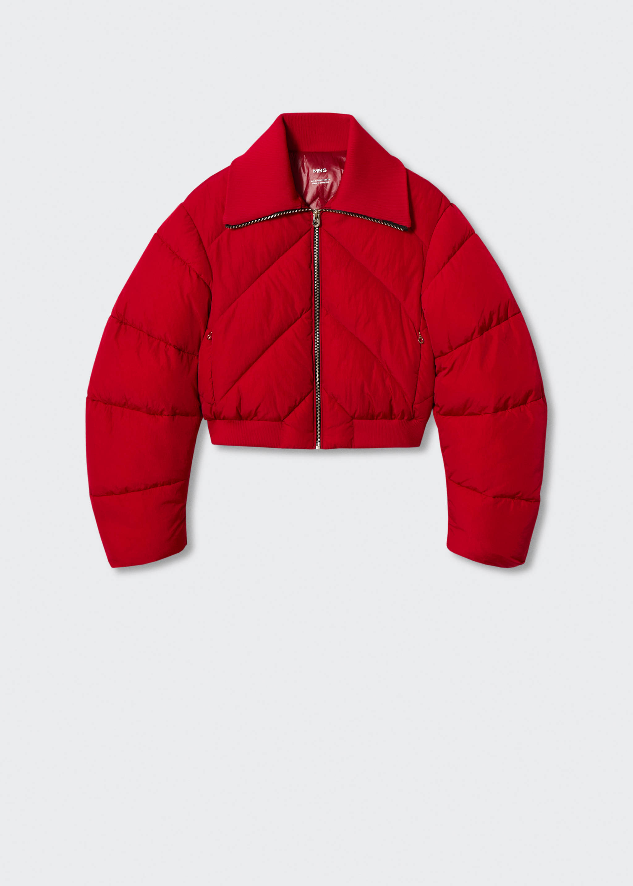 Short quilted anorak - Article without model