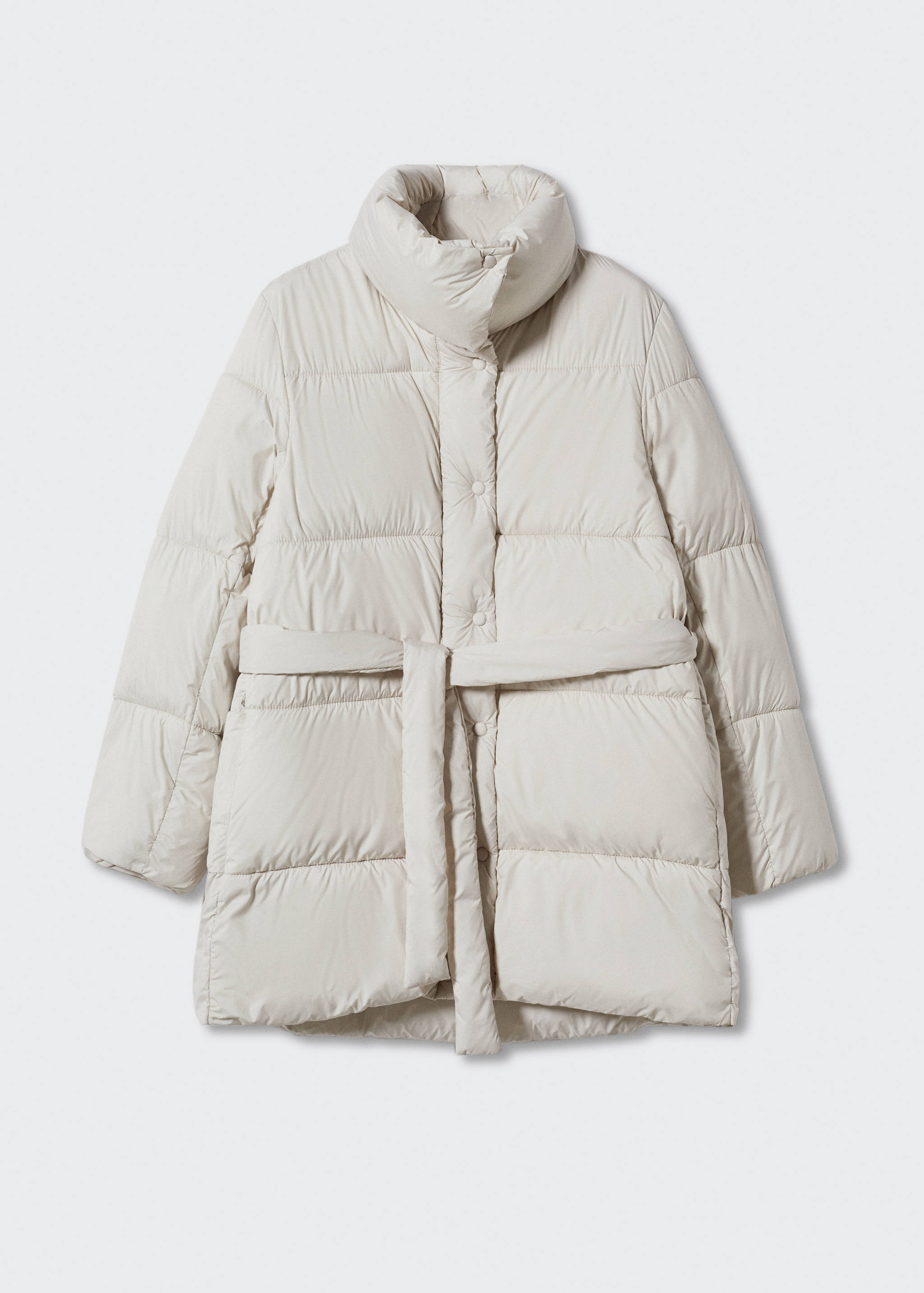 Belt quilted coat - Article without model