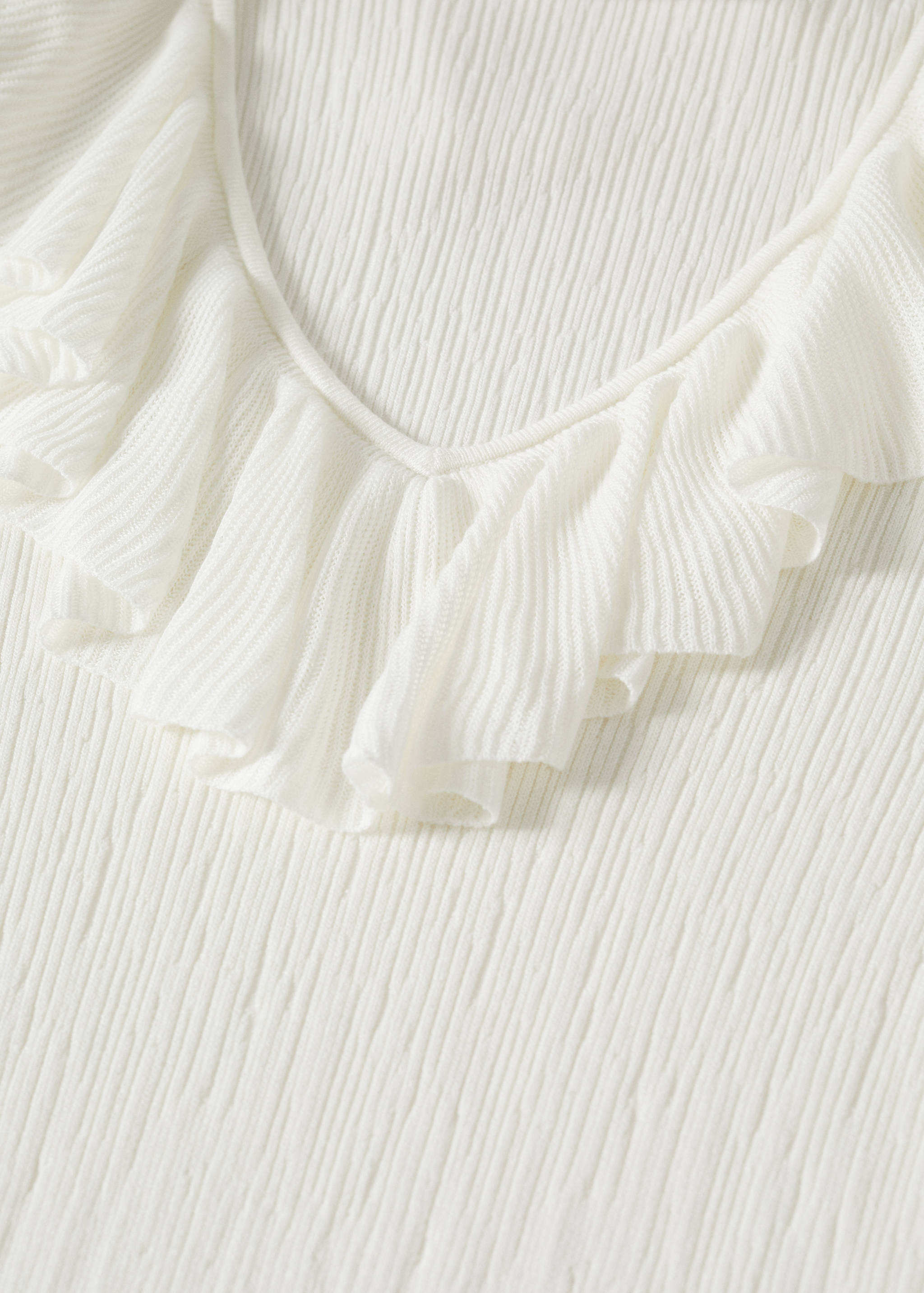 Textured ruffled dress - Details of the article 8