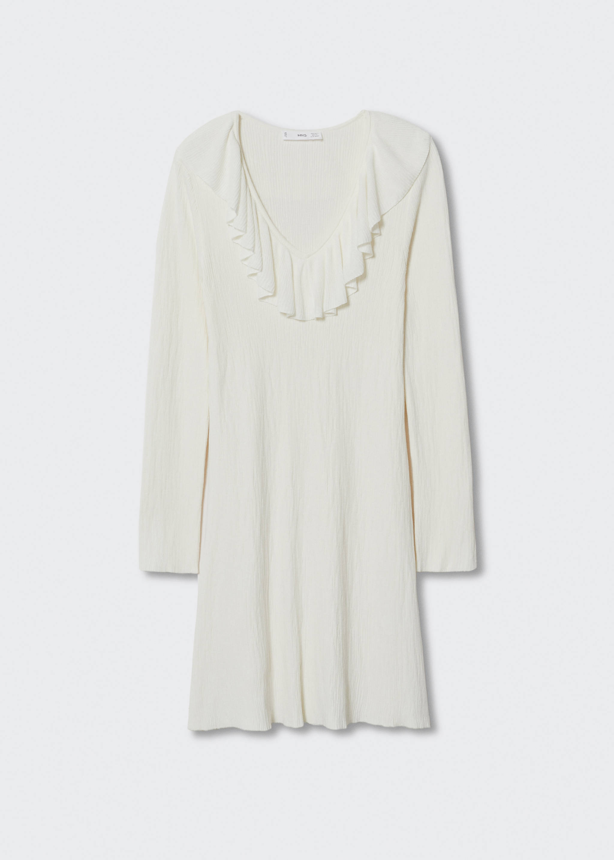 Textured ruffled dress - Article without model