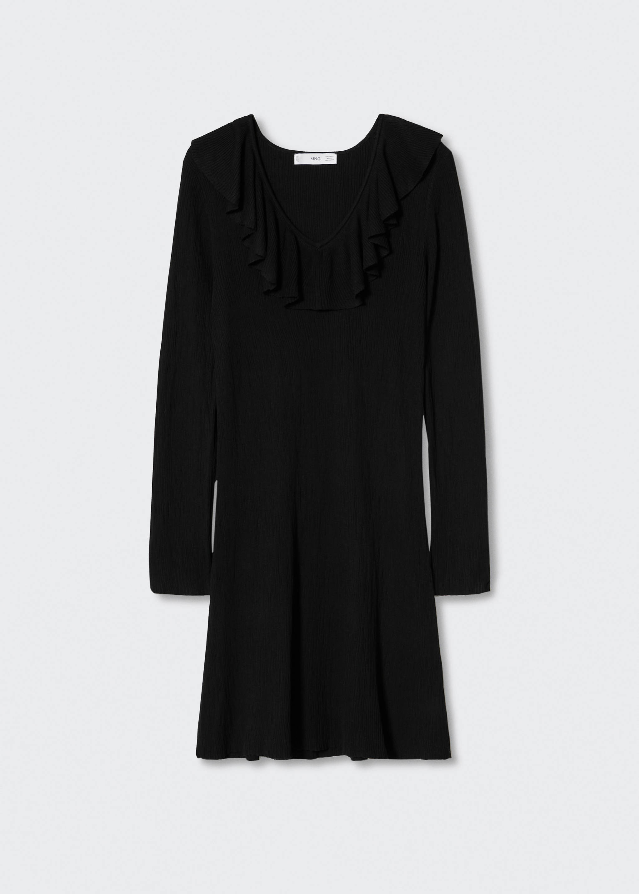 Textured ruffled dress - Article without model