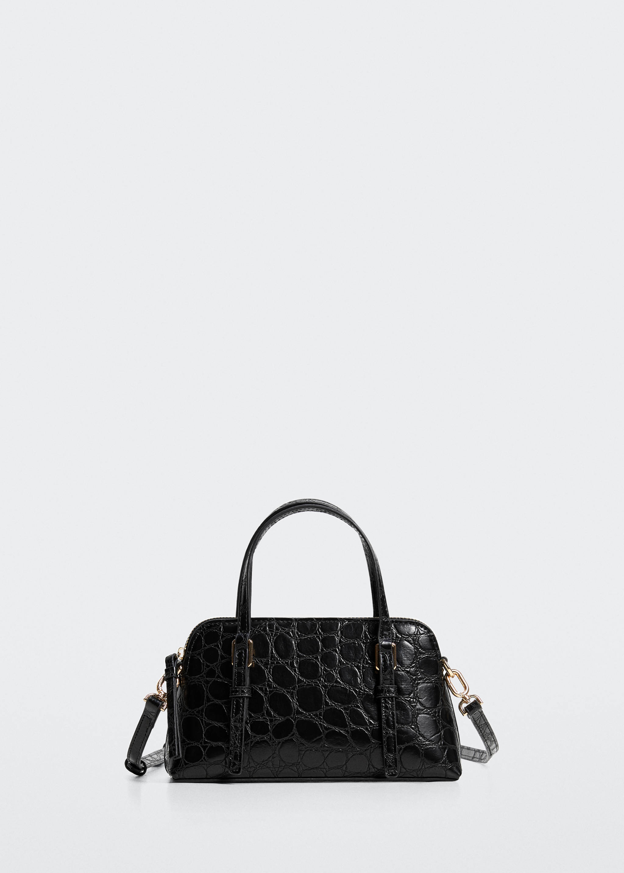 Croc-effect shoulder bag - Article without model