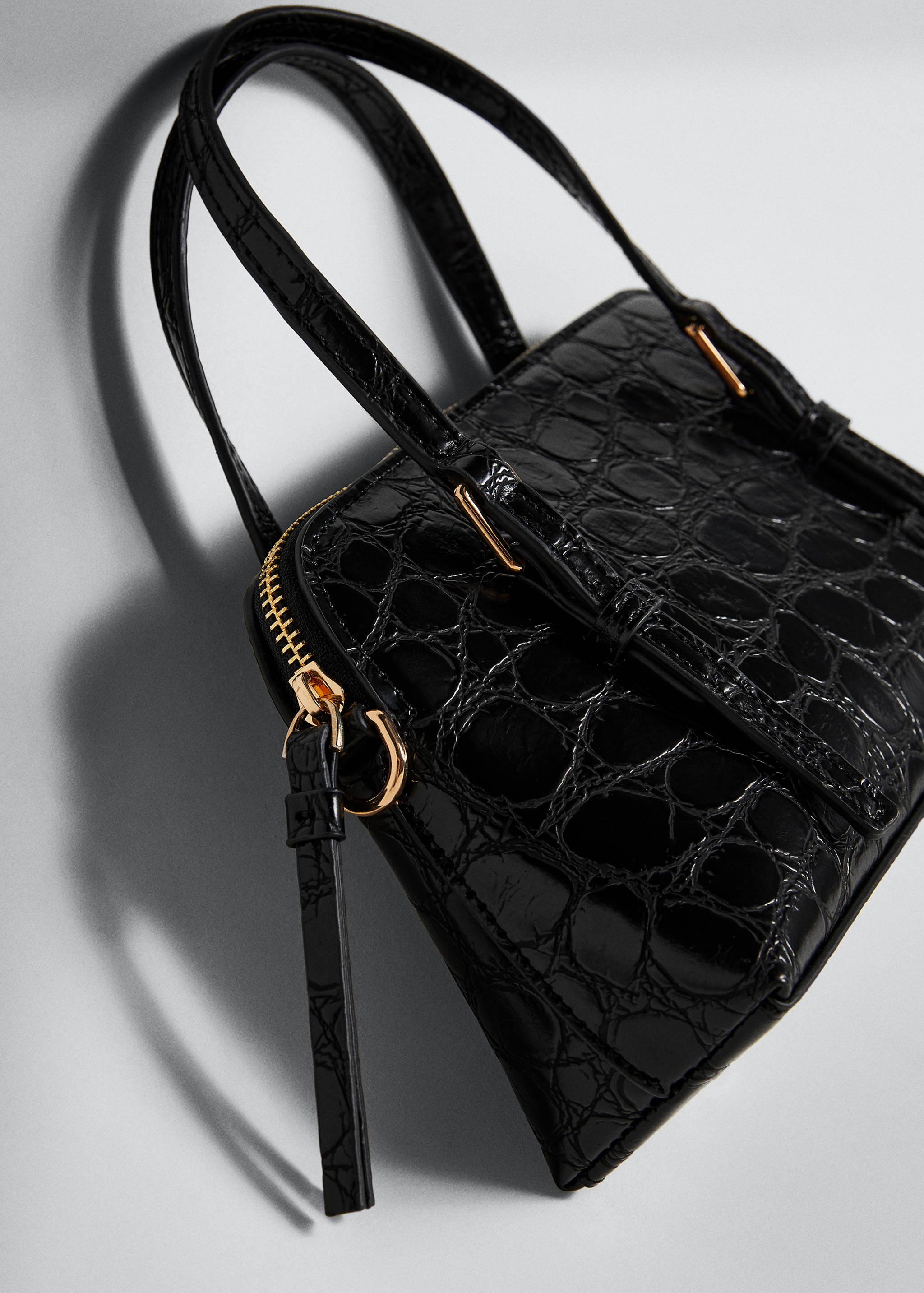 Croc-effect shoulder bag - Details of the article 5