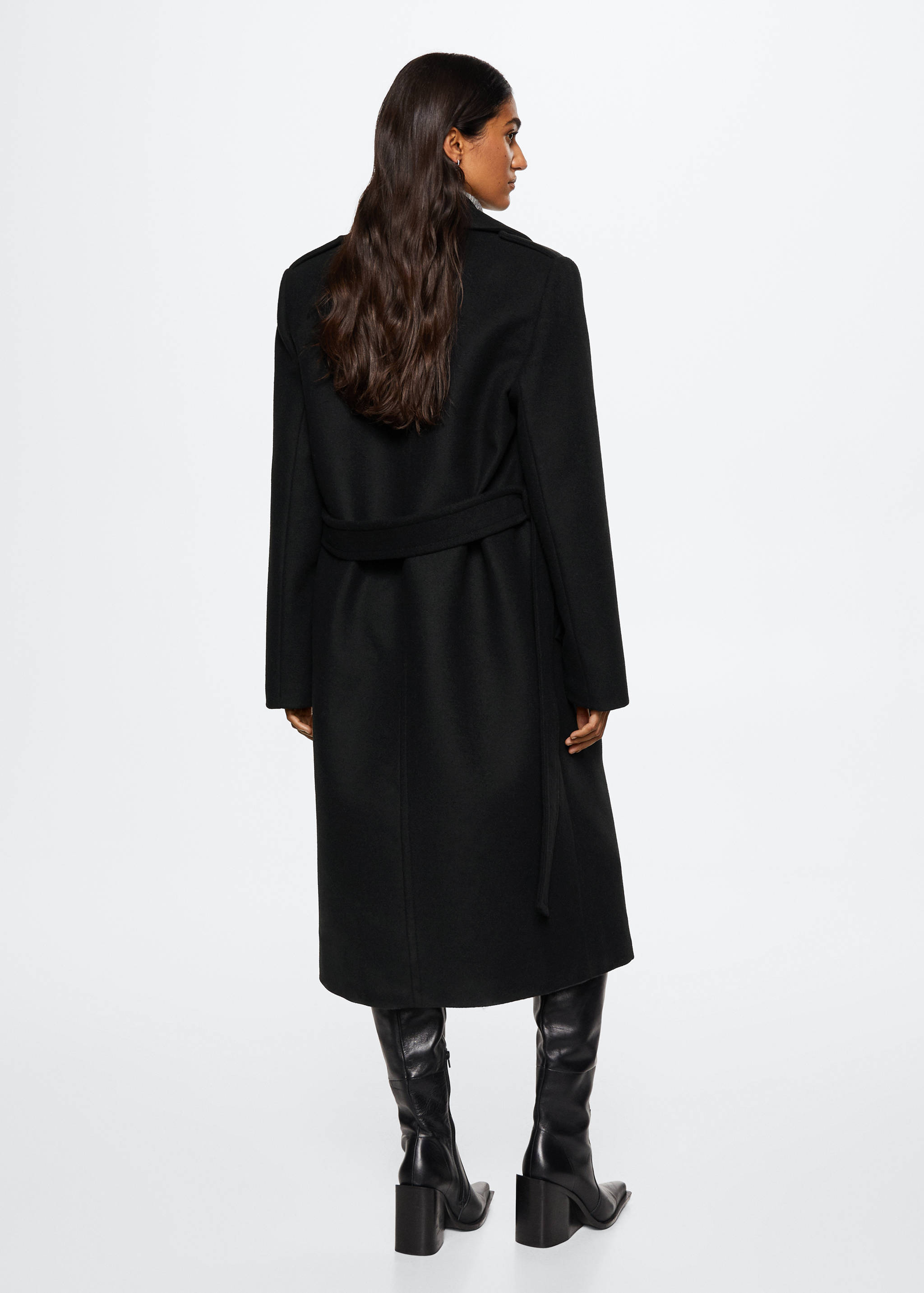 Tailored oversize wool coat - Reverse of the article