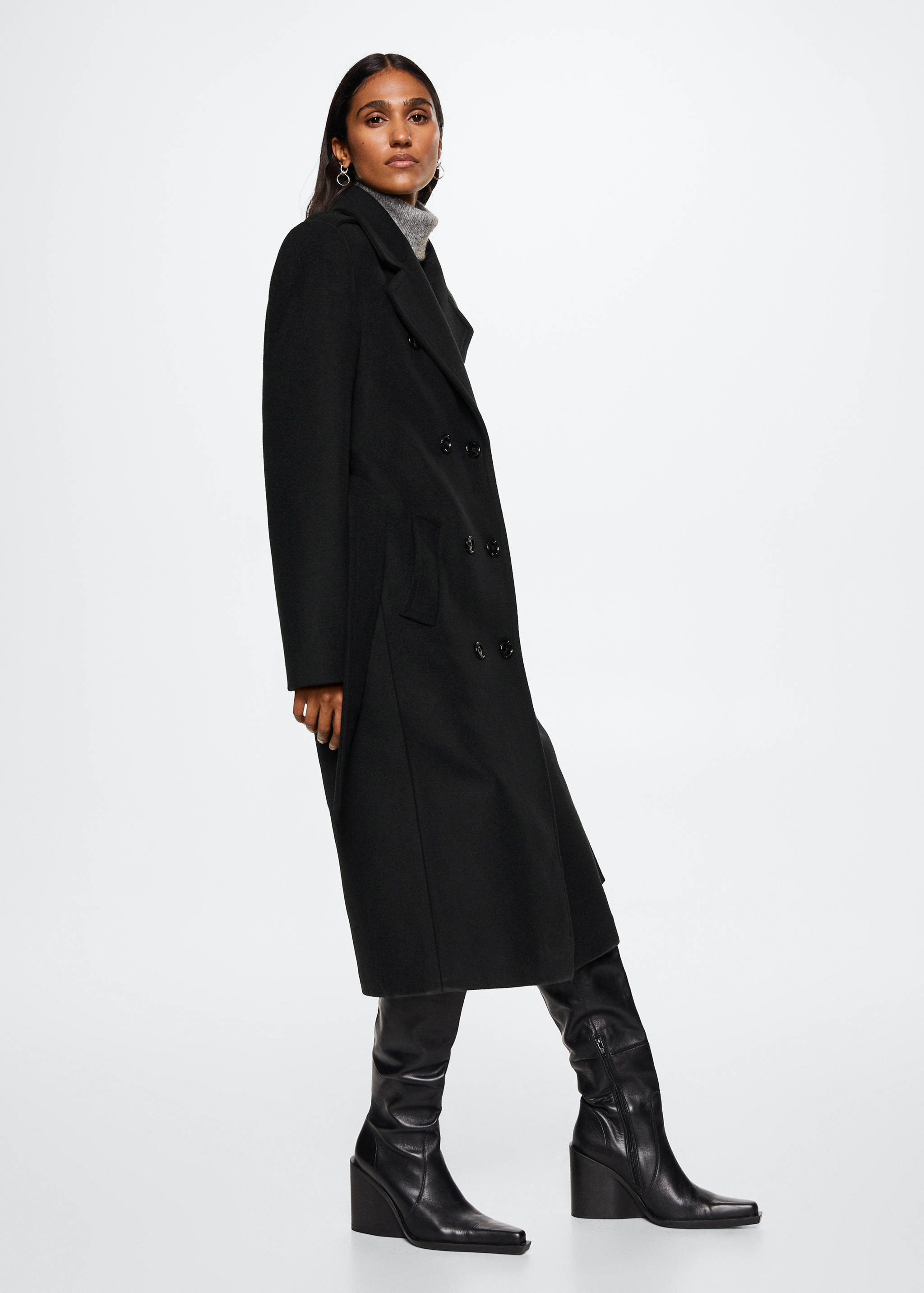 Tailored oversize wool coat - Details of the article 2
