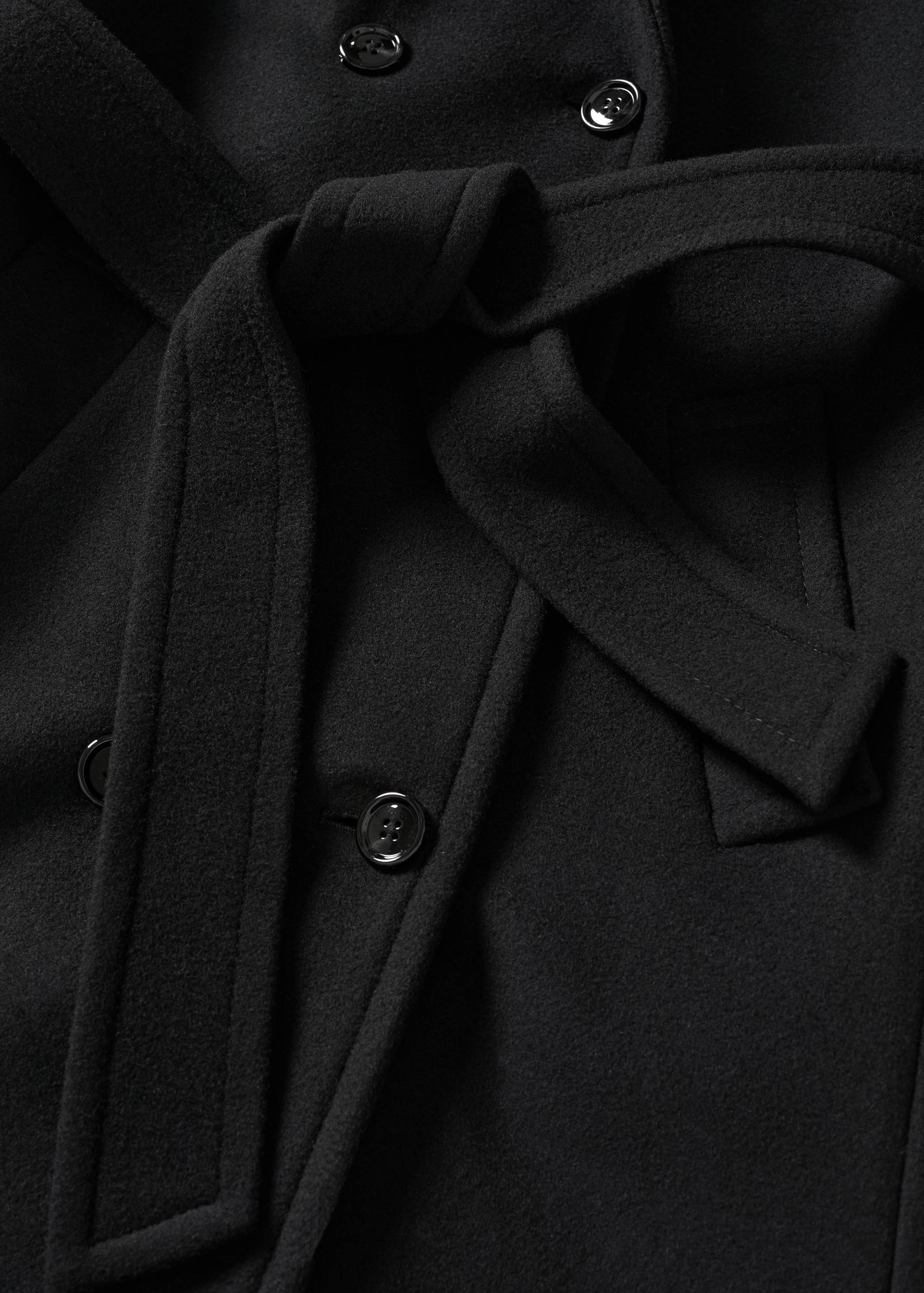 Tailored oversize wool coat - Details of the article 8