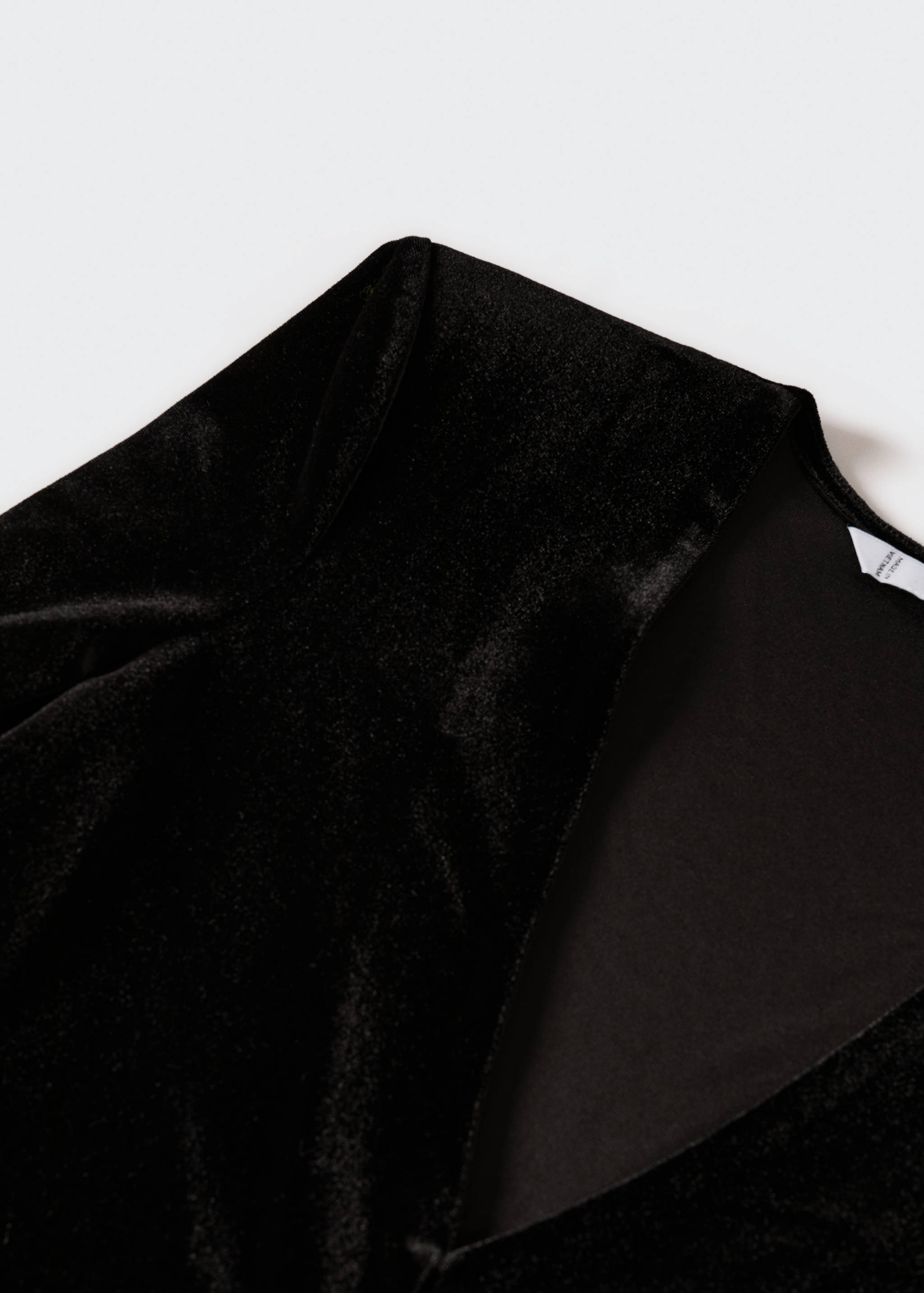 Velvet v-neck t-shirt - Details of the article 0