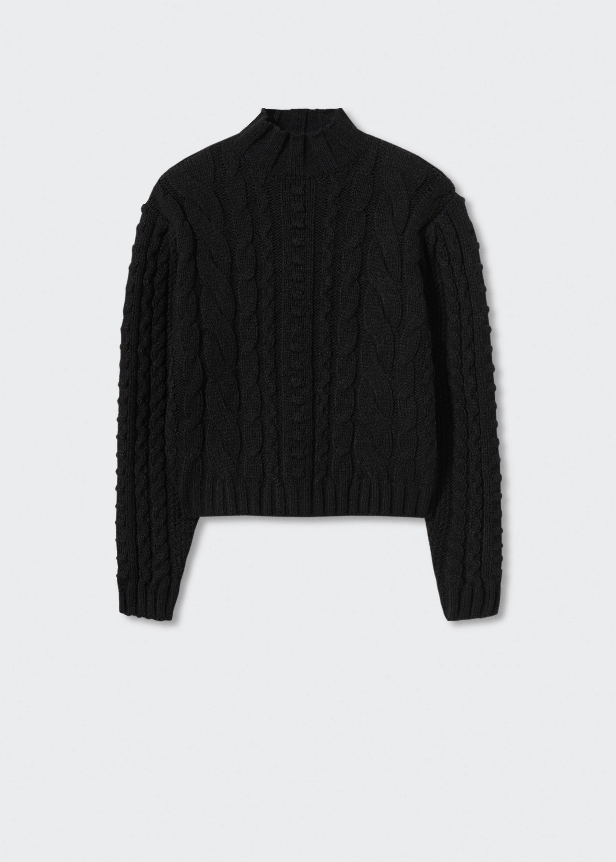 Rollkragenpullover mit Zopfmuster - Artikel ohne Model