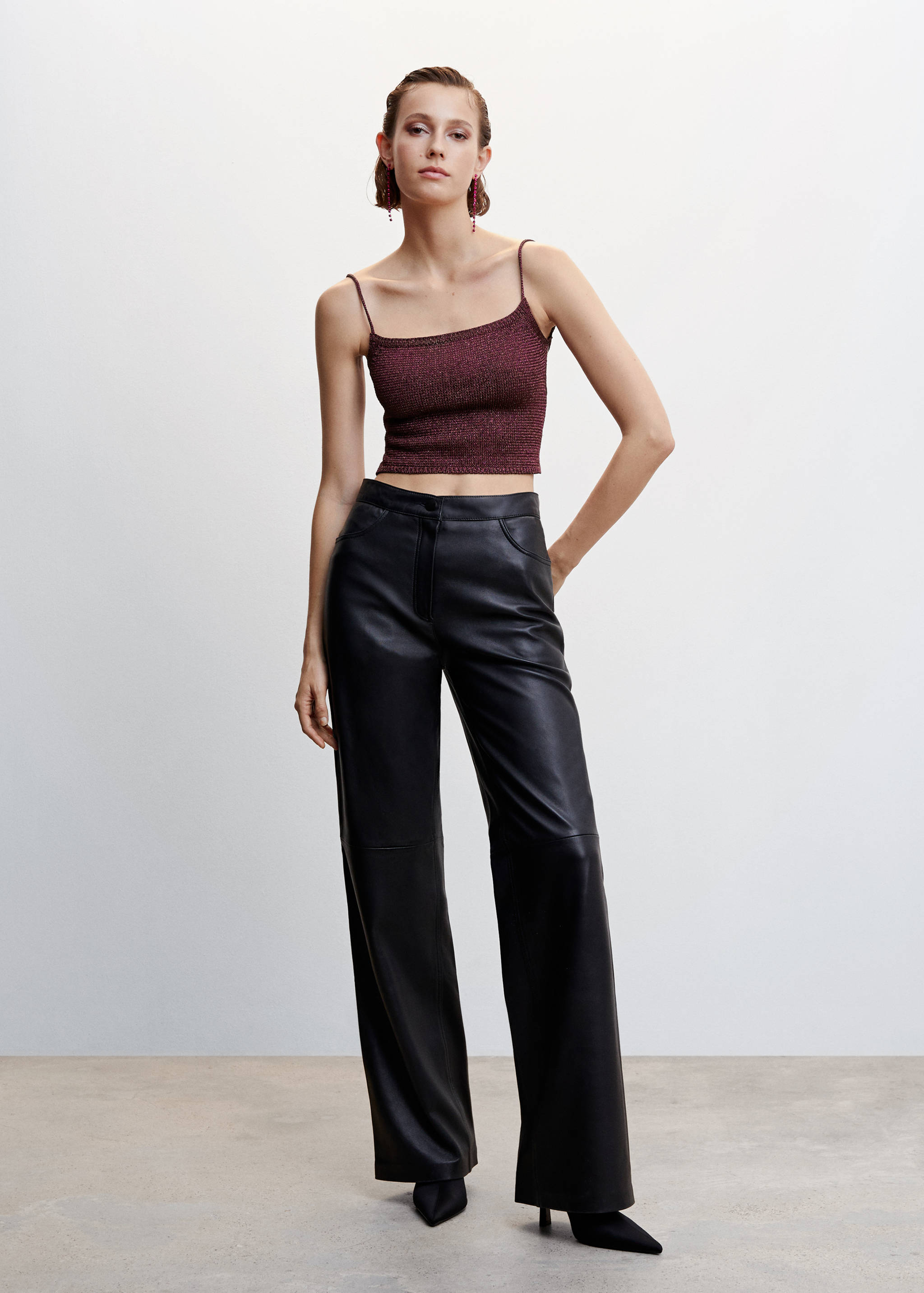 Top lúrex esquena creuada - Pla general