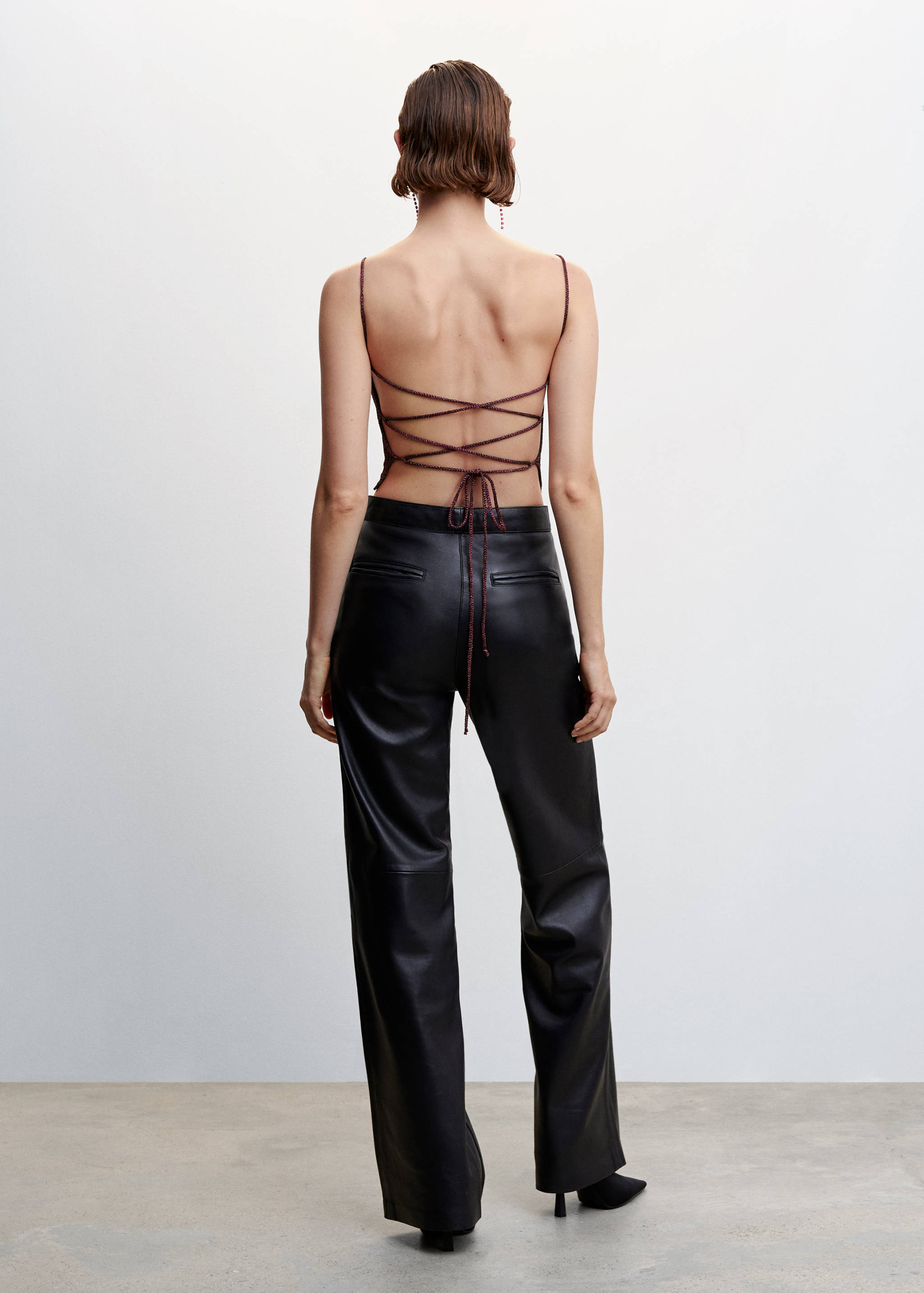 Top lúrex esquena creuada - Revers de l'article