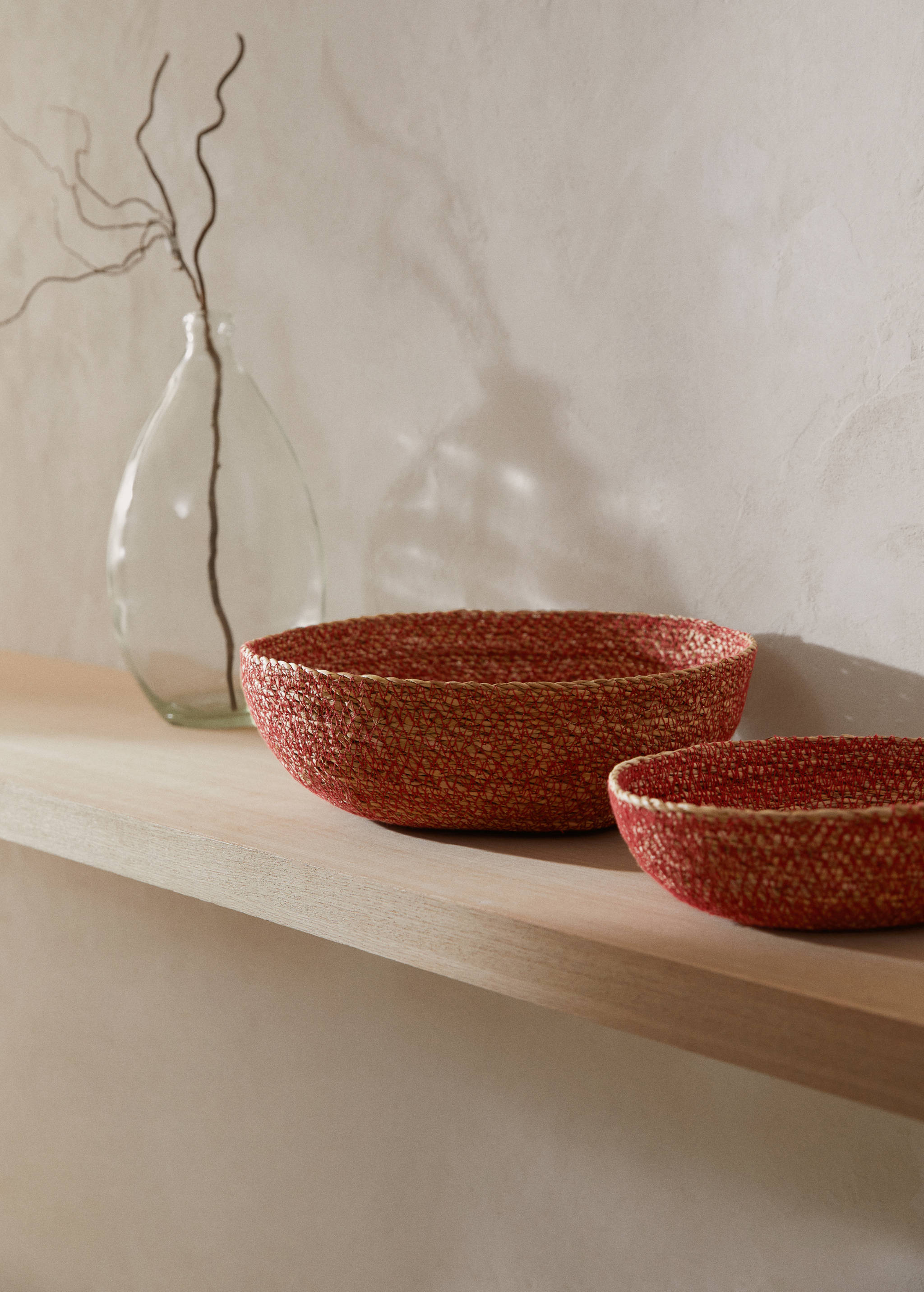 Natural fibre round bowl - General plane