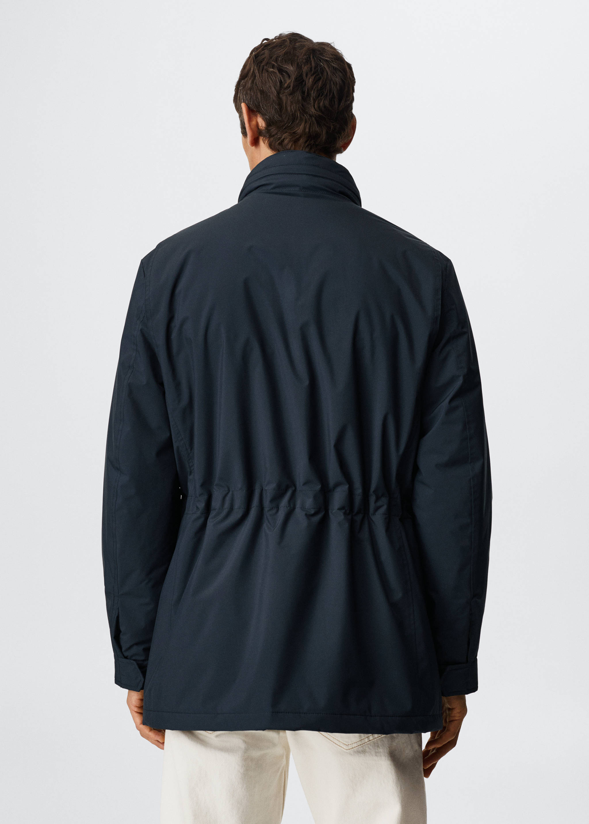 Long jacket with pockets - Reverse of the article