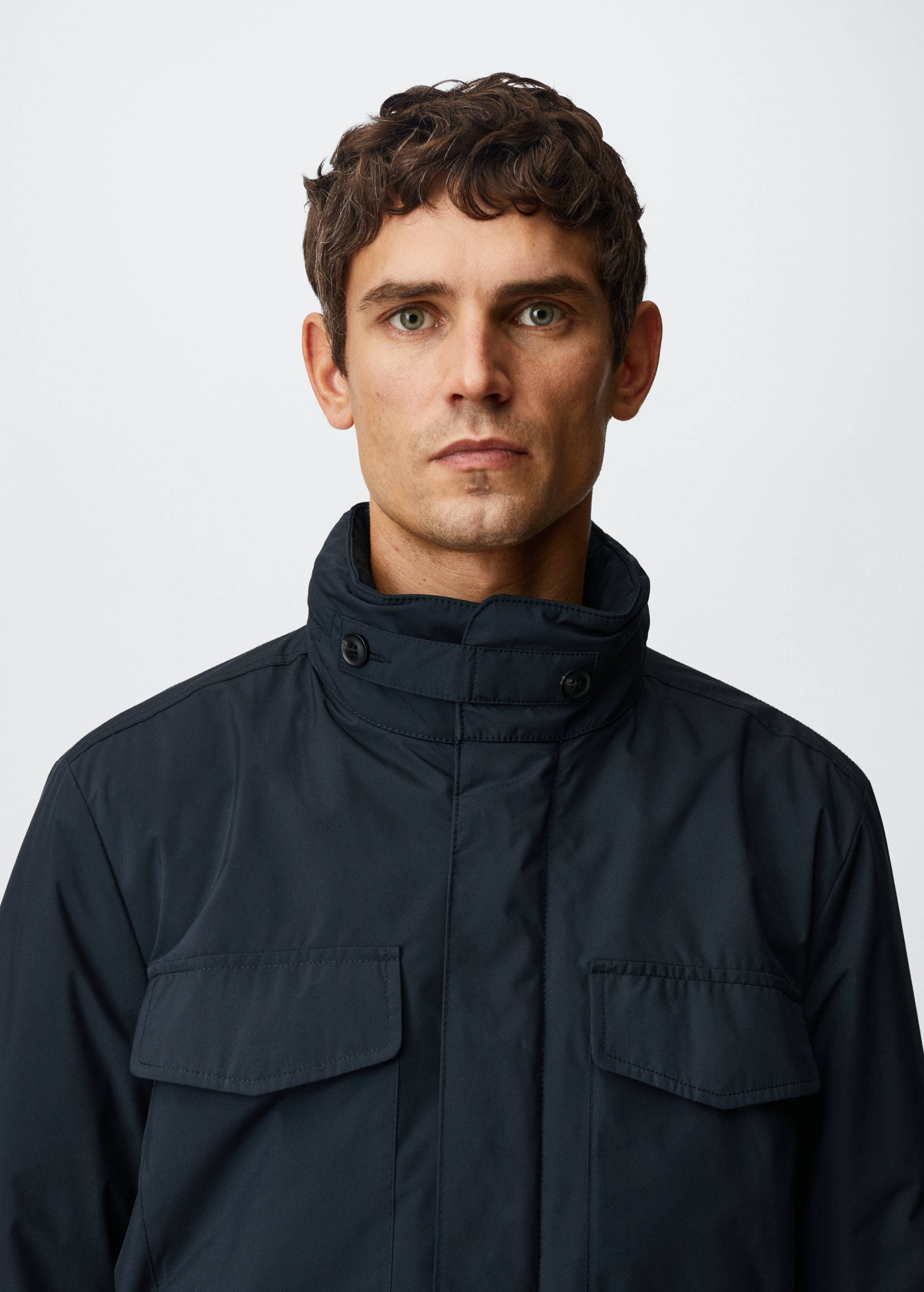 Long jacket with pockets - Details of the article 1