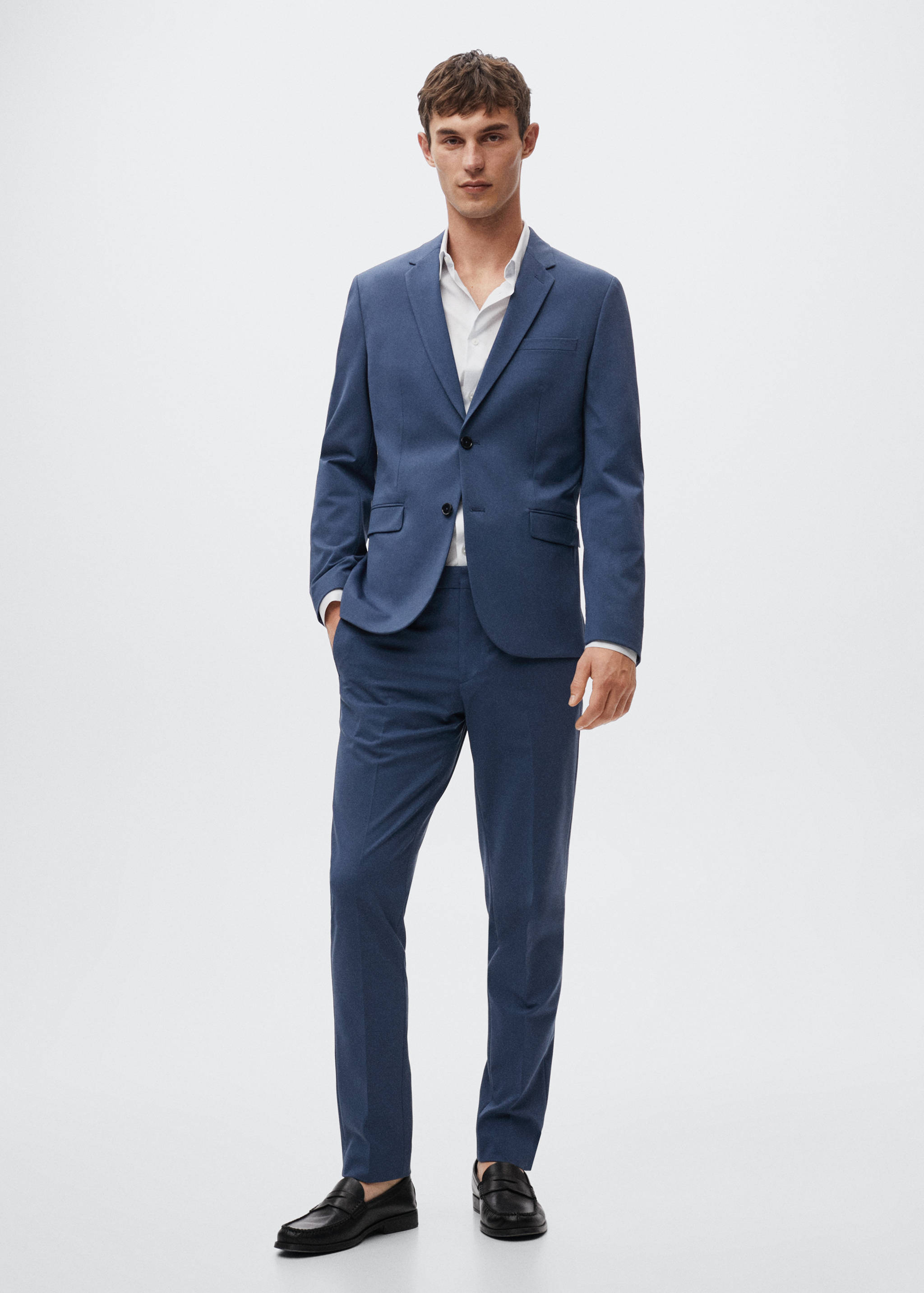 Super slim fit suit trousers - General plane