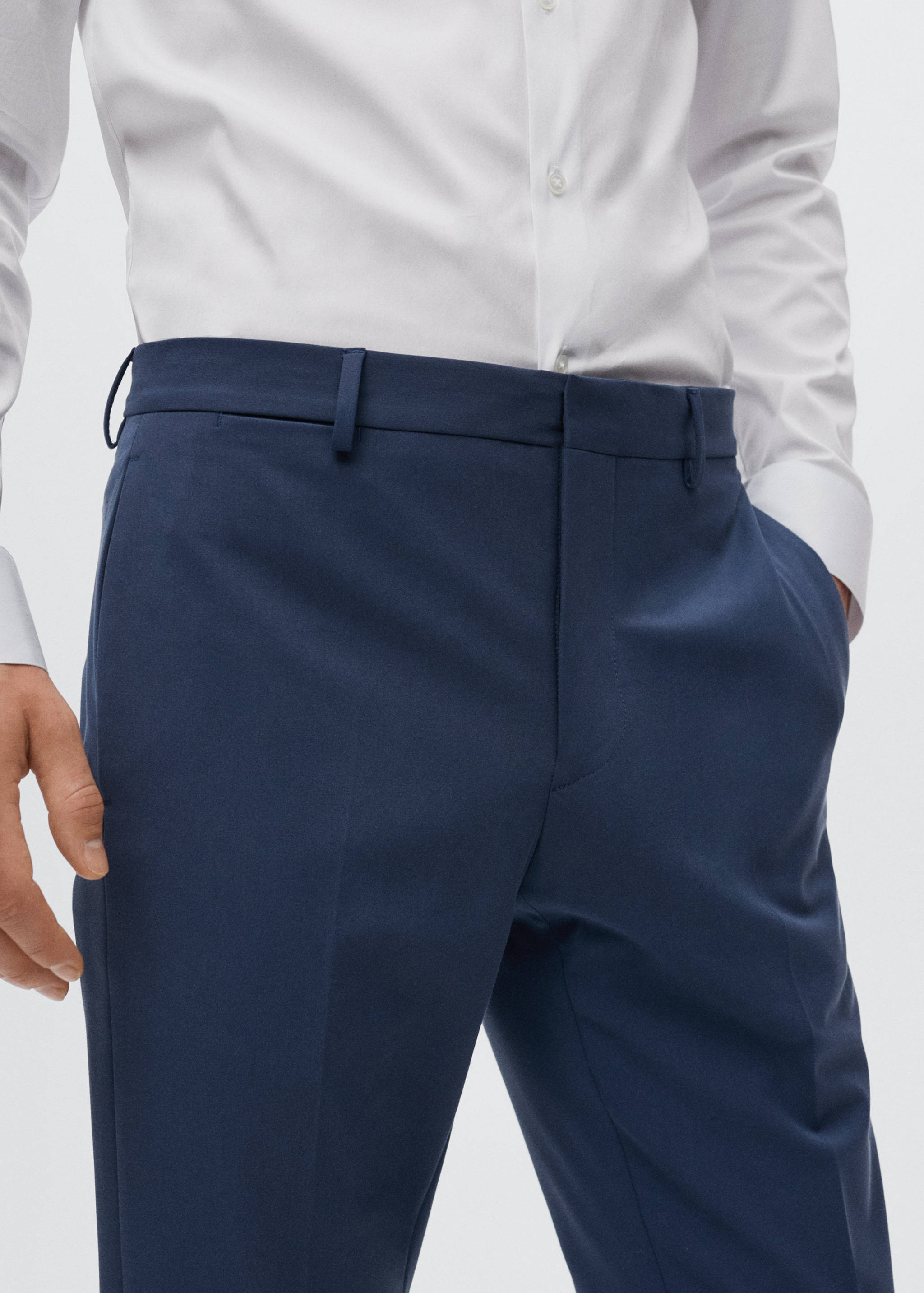 Super slim fit suit trousers - Details of the article 1