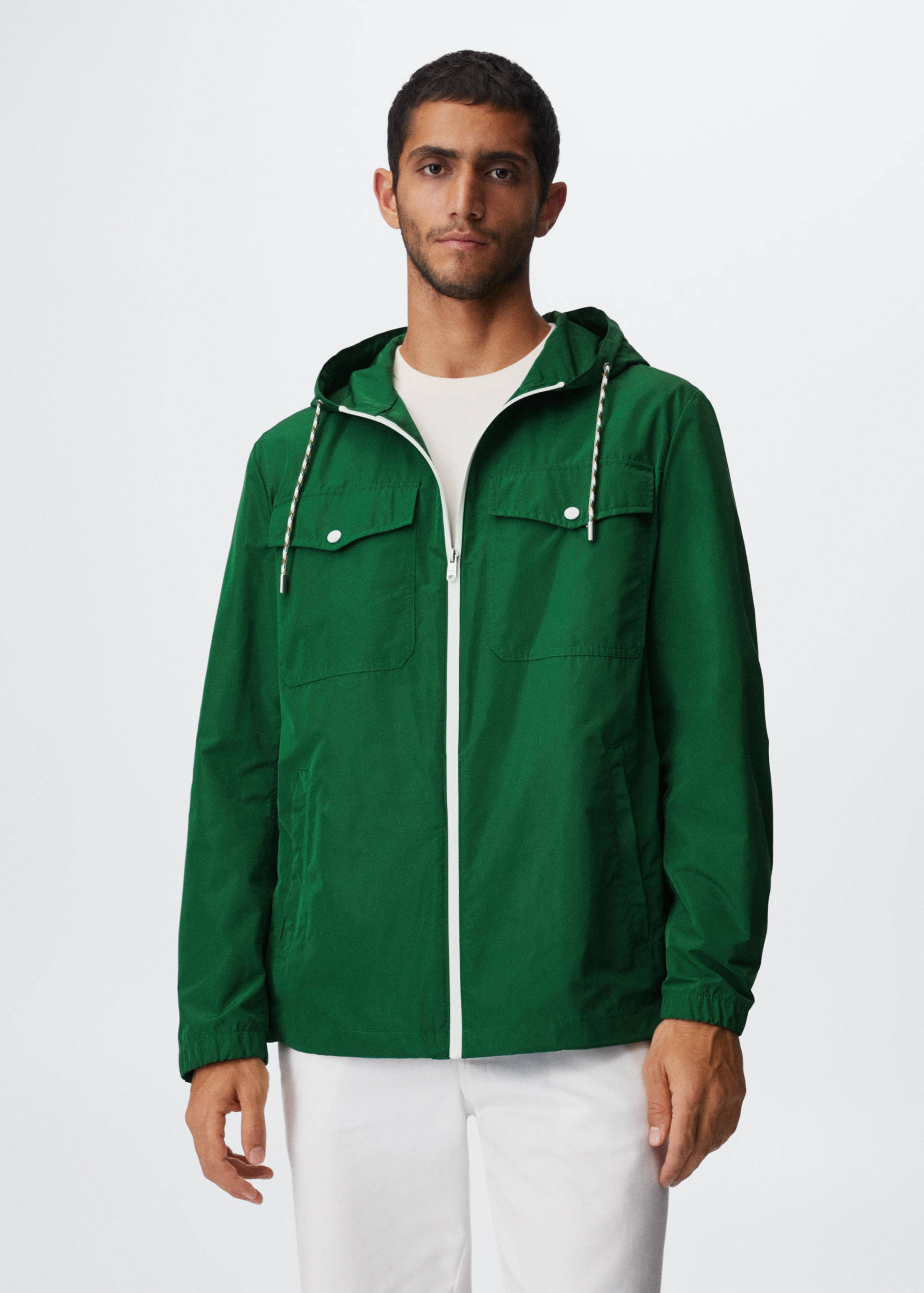 Raincoat hooded jacket - Medium plane