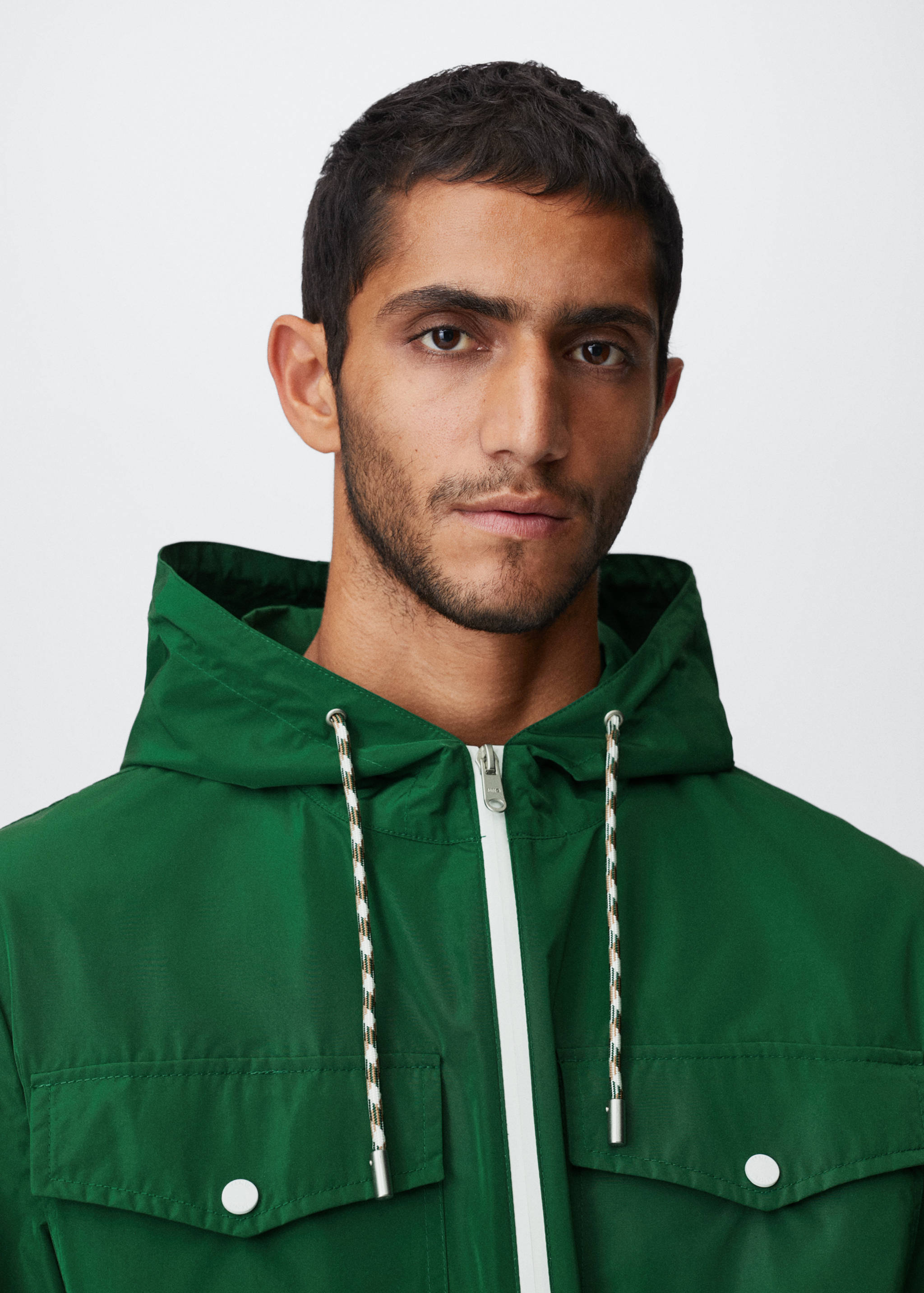 Raincoat hooded jacket - Details of the article 1