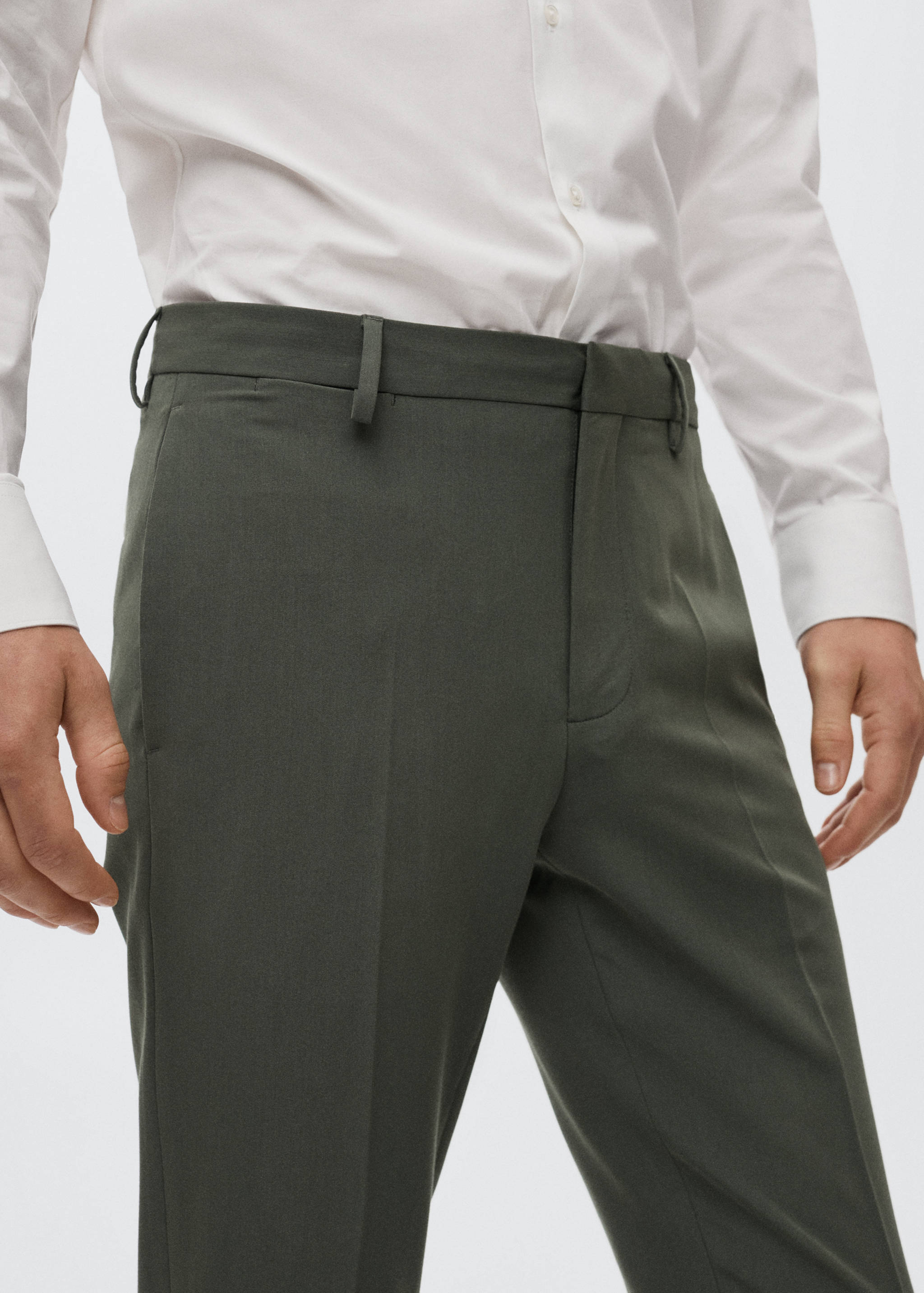 Super slim fit suit trousers - Details of the article 1