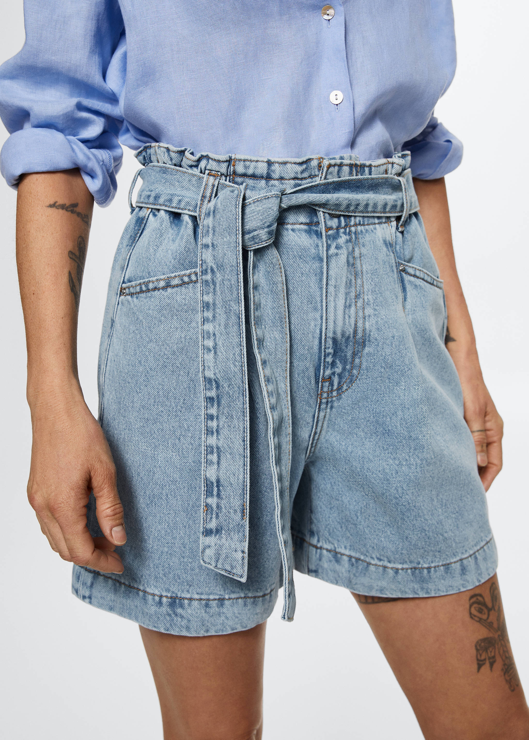 Shorts texans paperbag - Detall de l'article 1