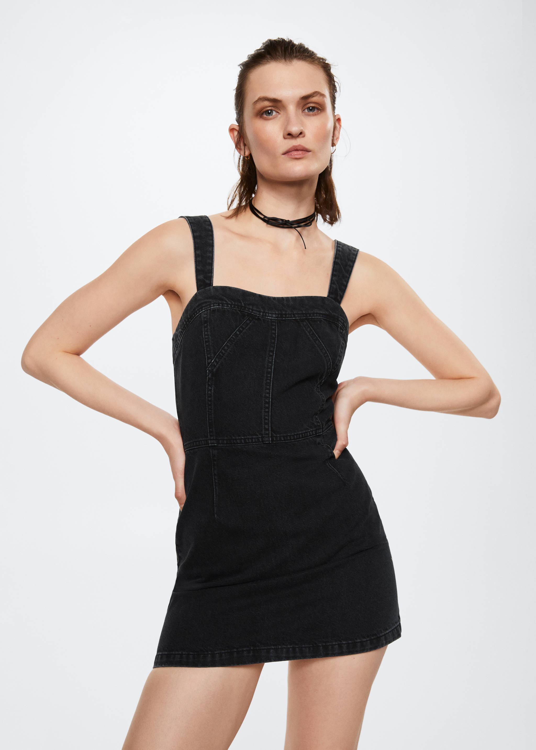 Zip denim dress - Medium plane