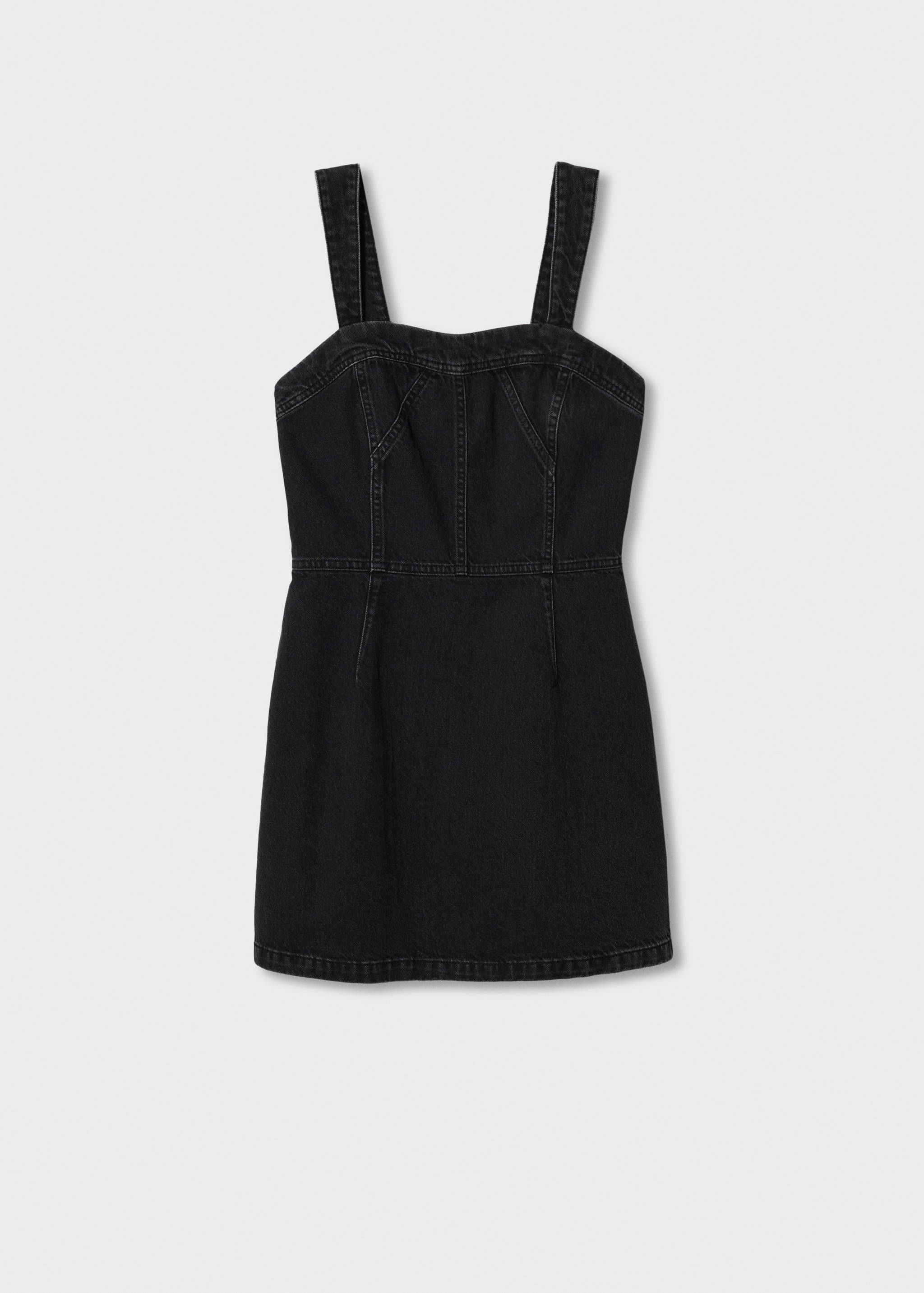 Zip denim dress - Article without model