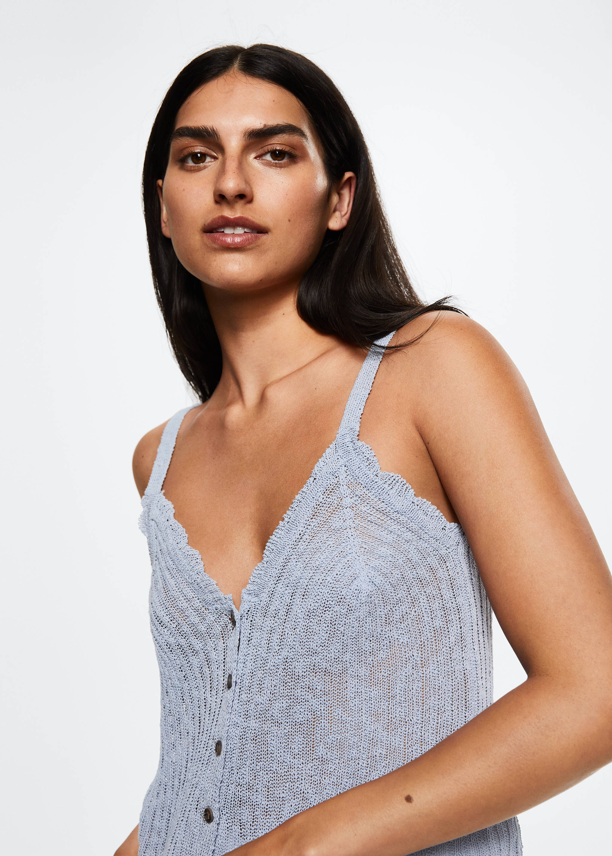 Ribbed knit top - Details of the article 1