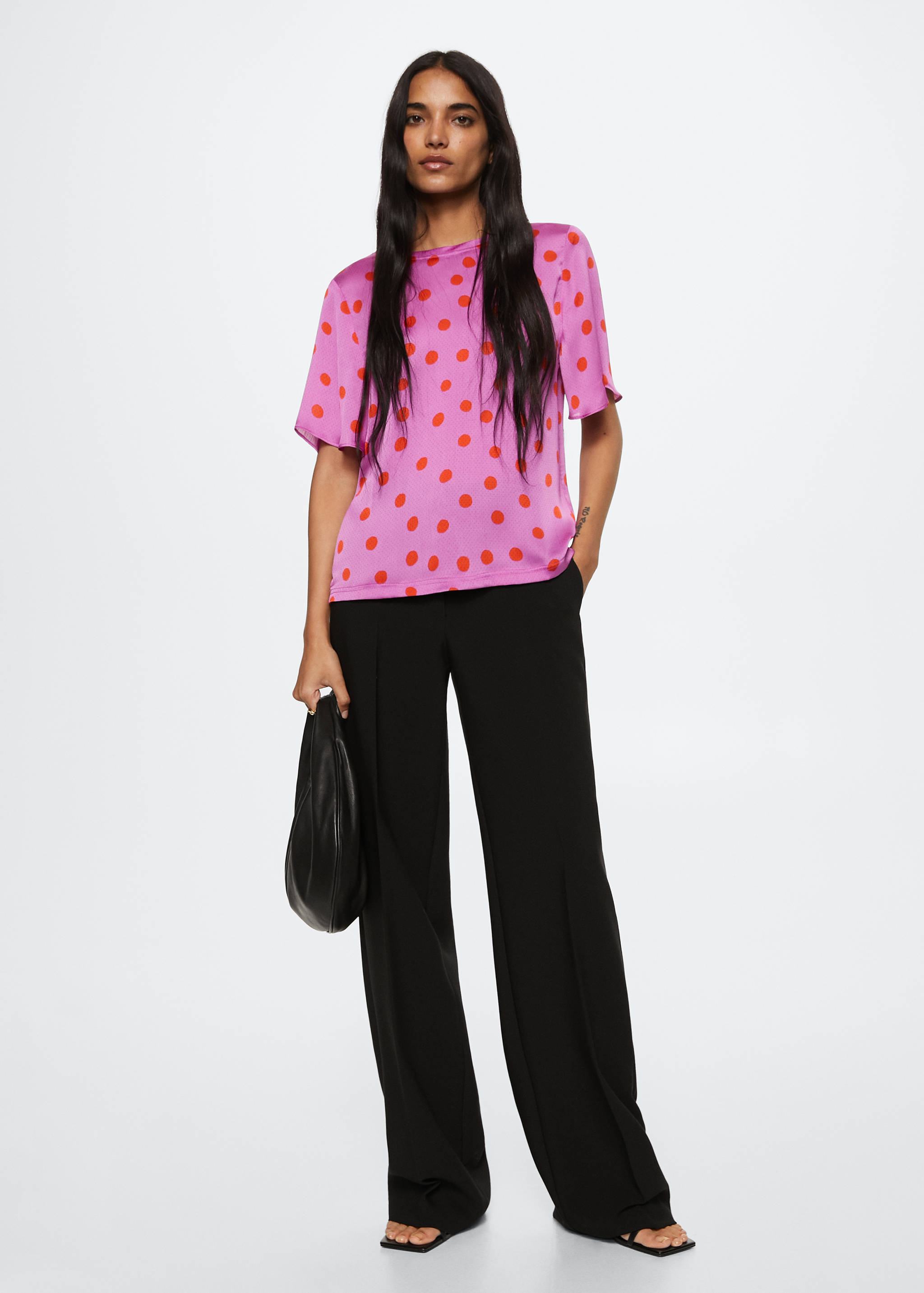 Polka-dot print blouse - Details of the article 2