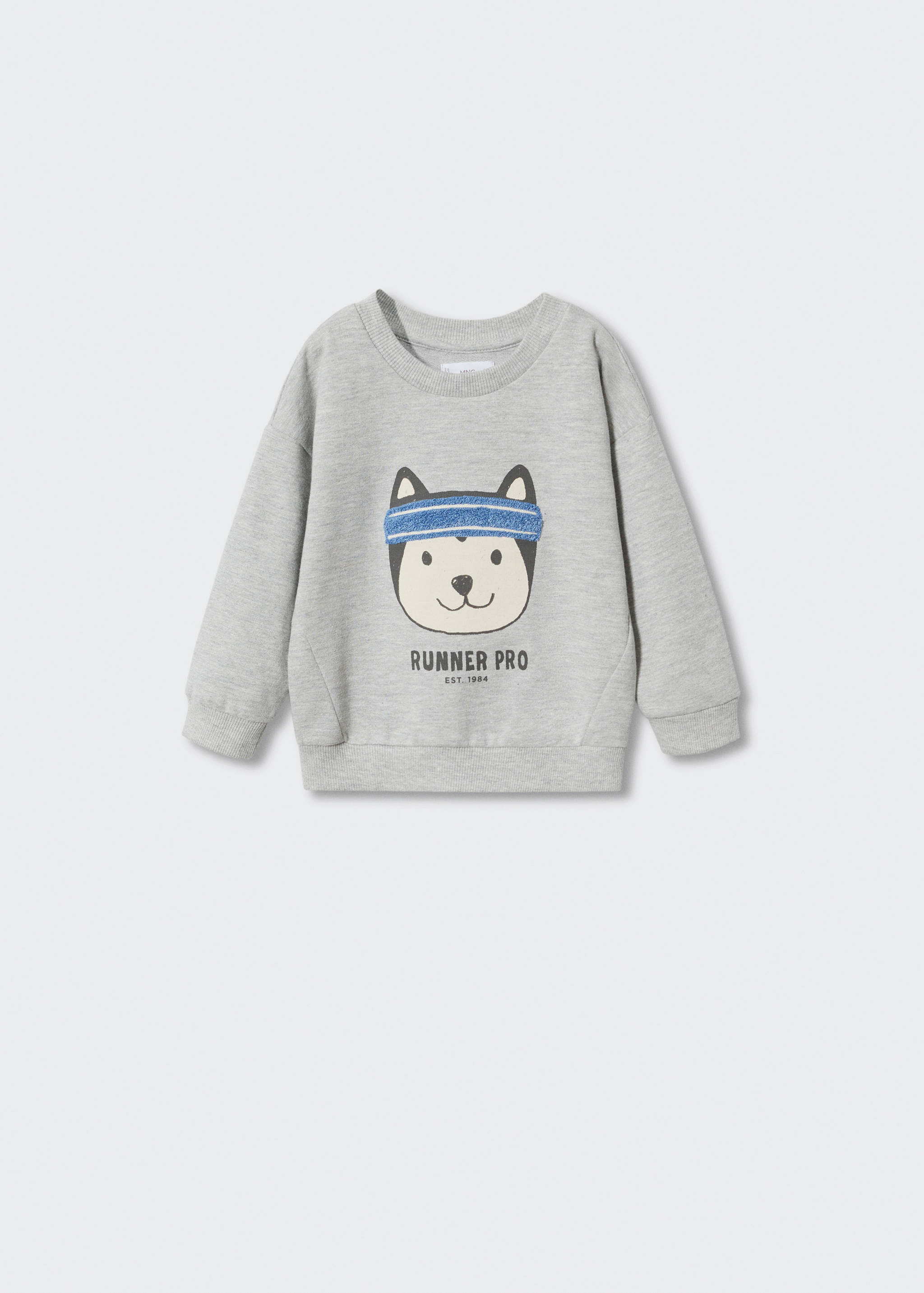 Cotton-blend printed sweatshirt - Article without model